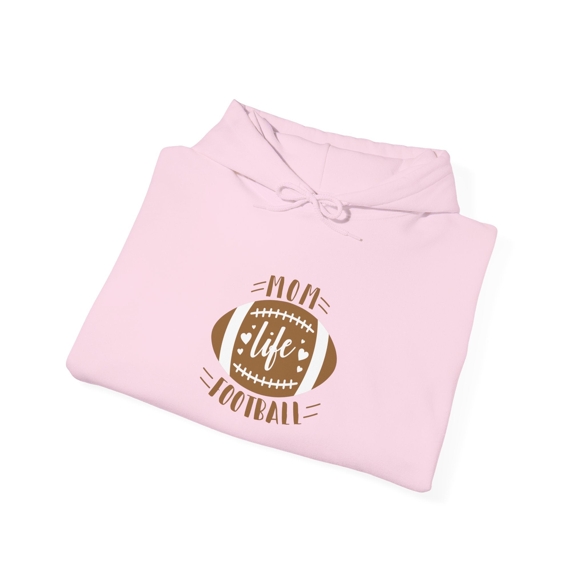 Football Mom Hoodie - "Mom Life Football" Pullover for Game Day