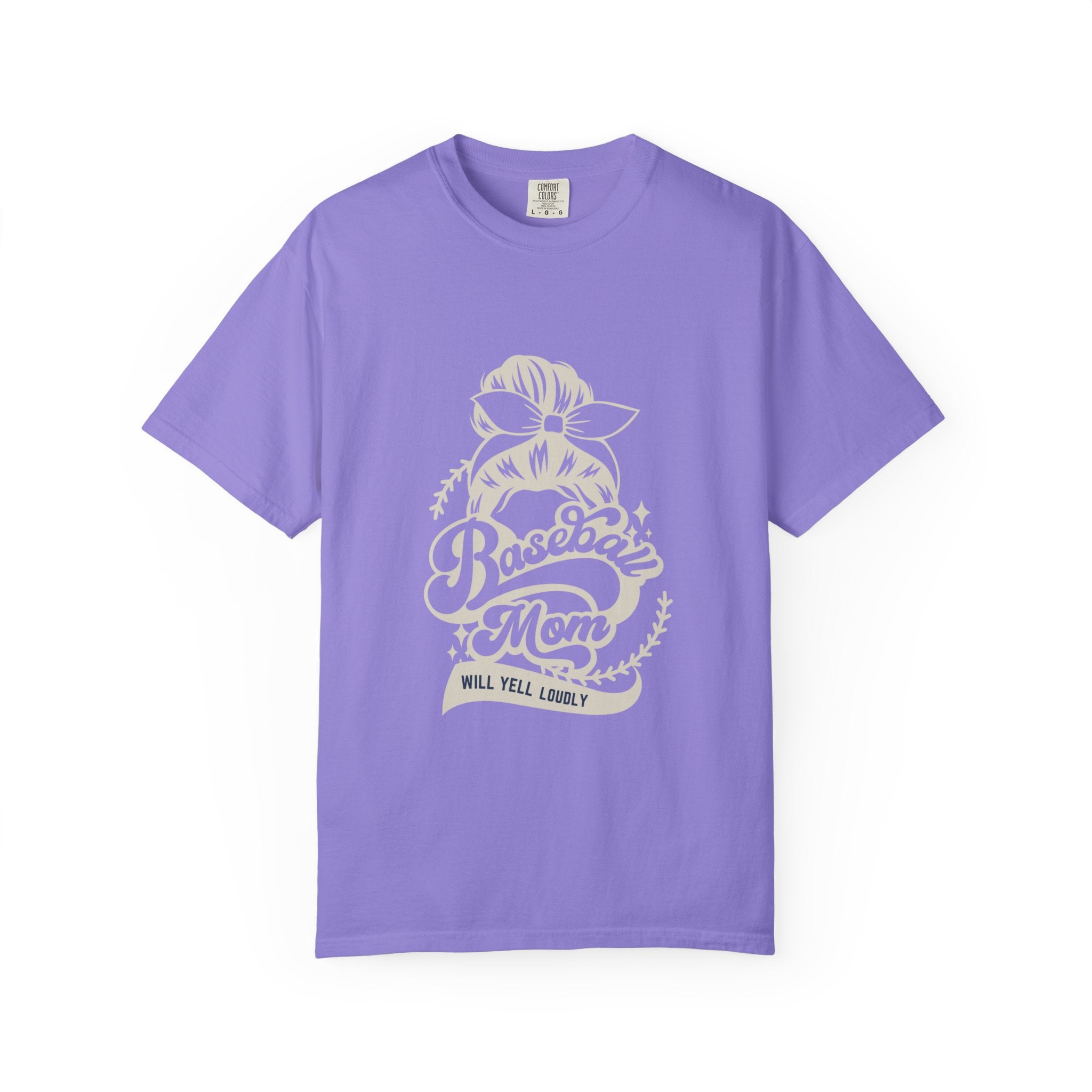 Baseball Mom T-Shirt — 'Baseball Mom Will Yell Loudly' Graphic Tee