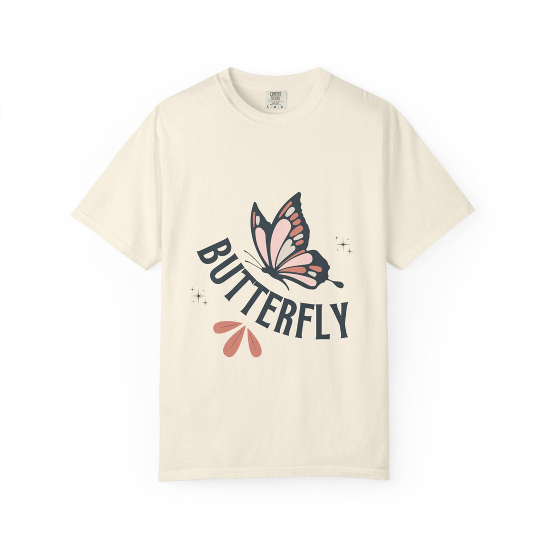 Butterfly Graphic T-Shirt — Pink Monarch Floral Tee