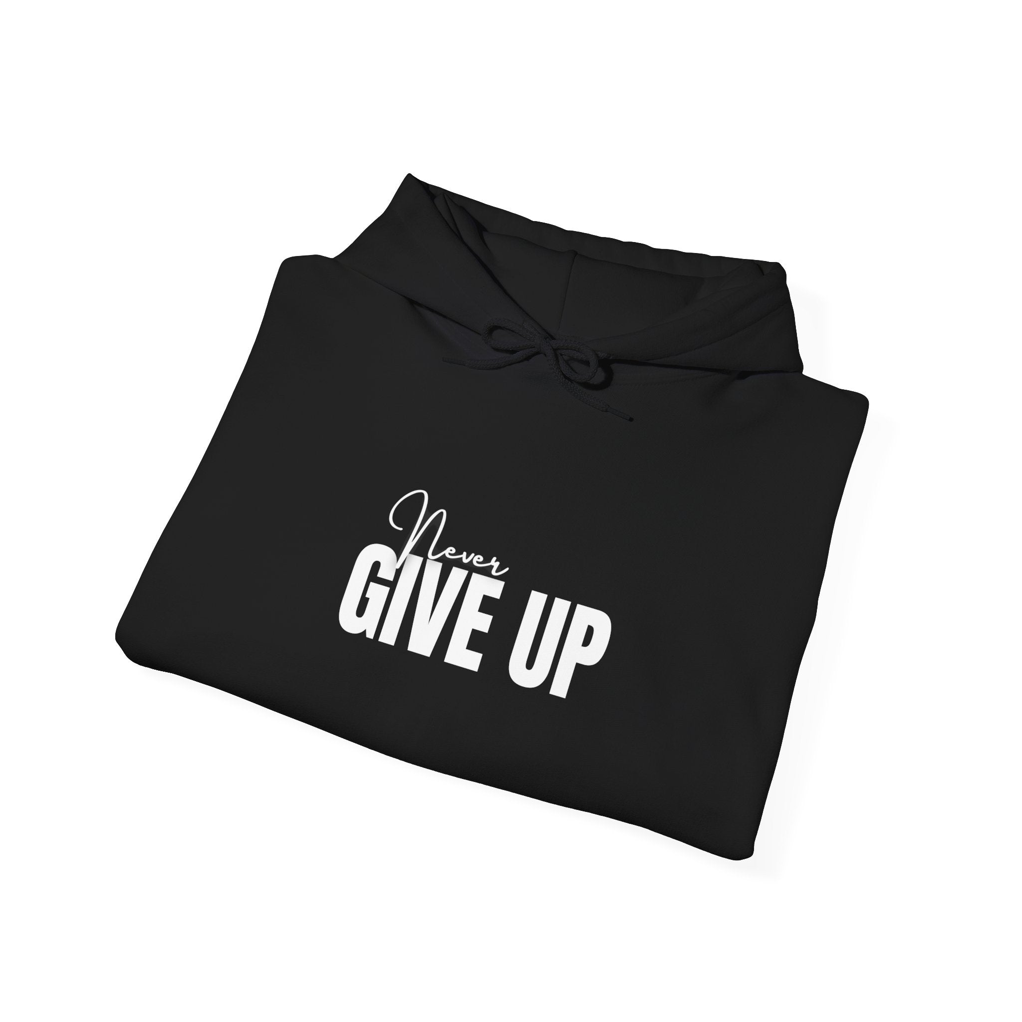 Never Give Up Hoodie – Motivational Inspirational Pullover for Athletes & Students