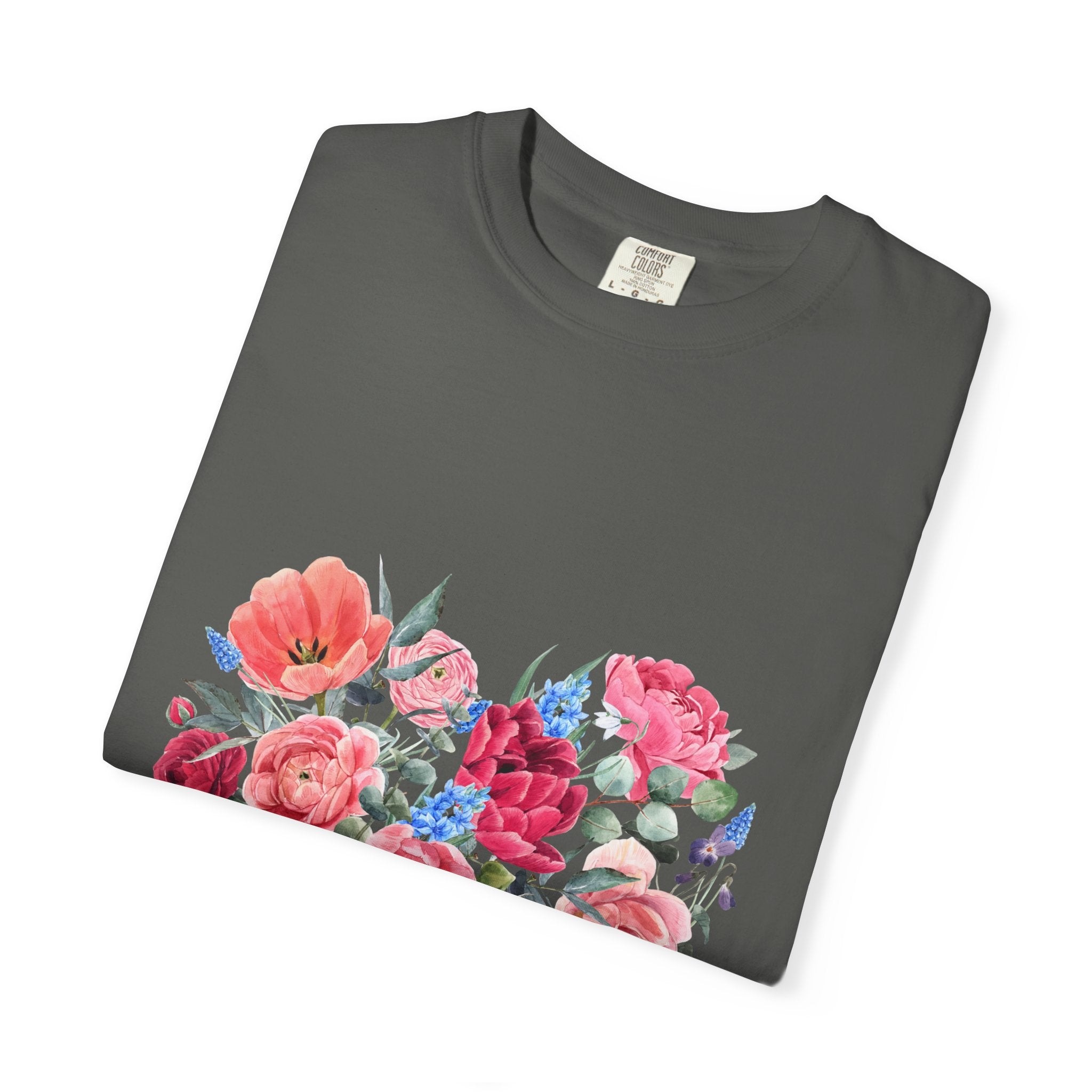 Floral Heart T-Shirt – Watercolor Rose Heart Graphic Tee (Valentine’s Day, Mother's Day)