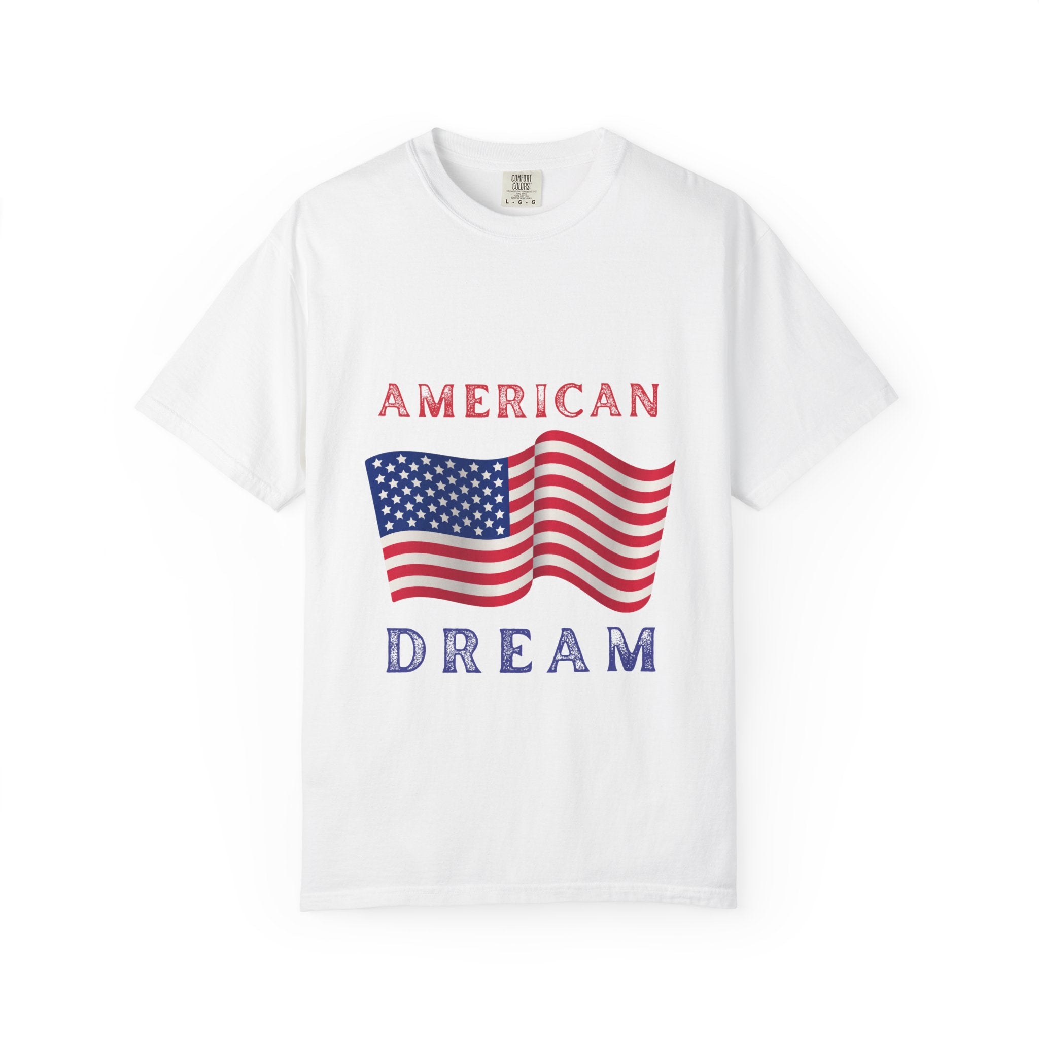 American Dream T-Shirt — Vintage Flag Graphic Tee for 4th of July & Patriotic Celebrations