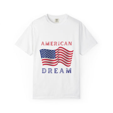 American Dream T-Shirt — Vintage Flag Graphic Tee for 4th of July & Patriotic Celebrations
