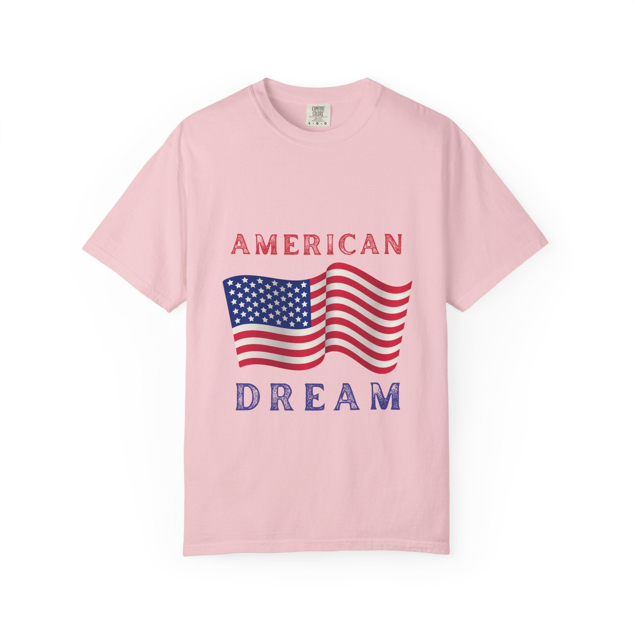 American Dream T-Shirt — Vintage Flag Graphic Tee for 4th of July & Patriotic Celebrations