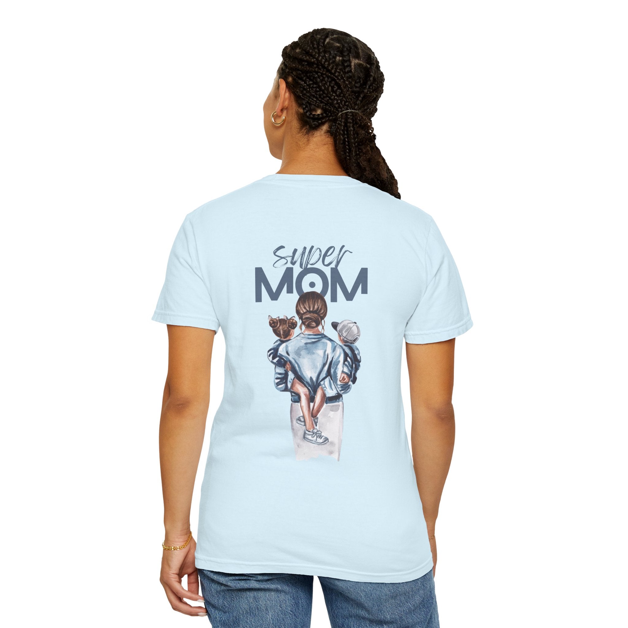 Super Mom T-Shirt — Mom with Kids Graphic Tee | Mother's Day Gift