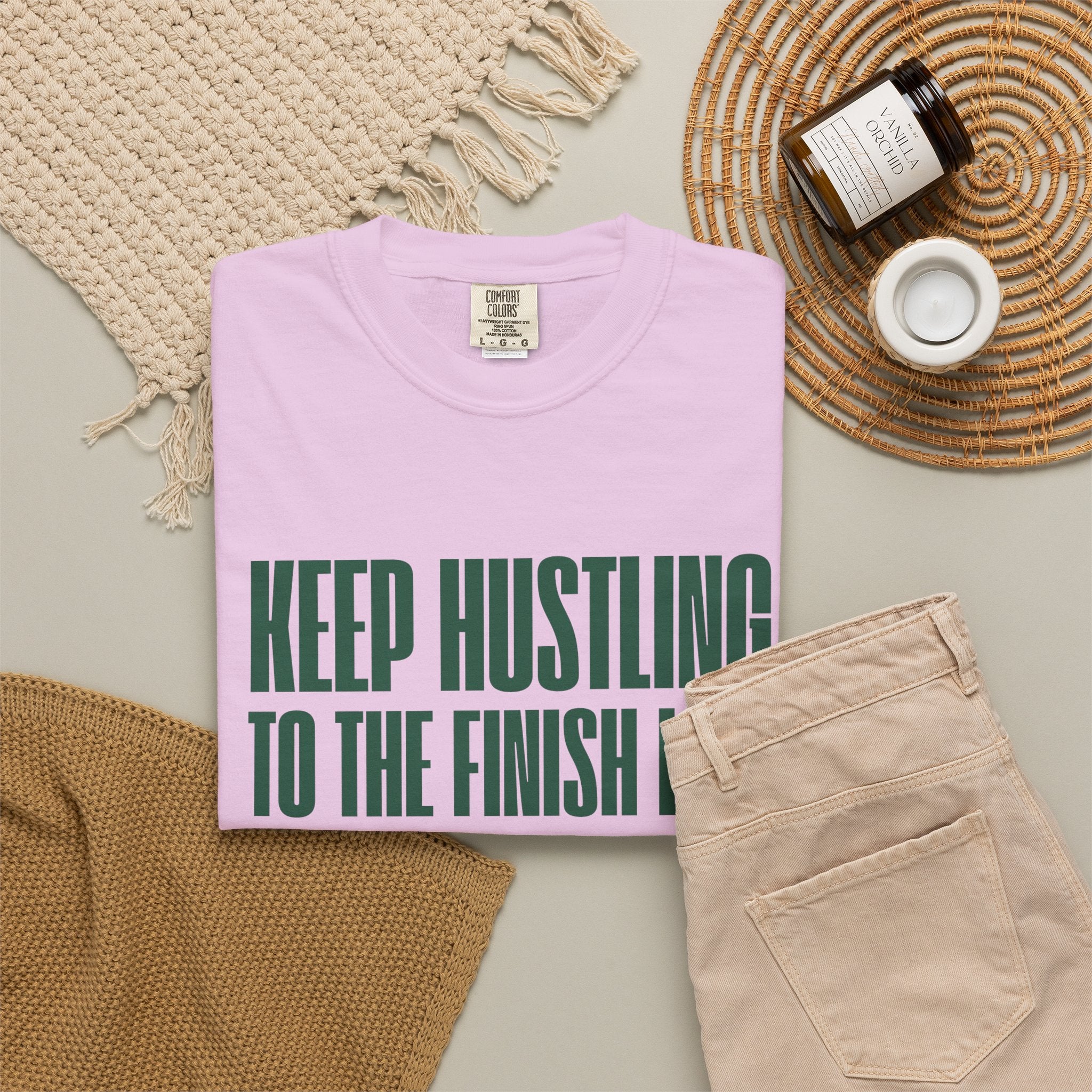 Keep Hustling to the Finish Line Golf T‑Shirt