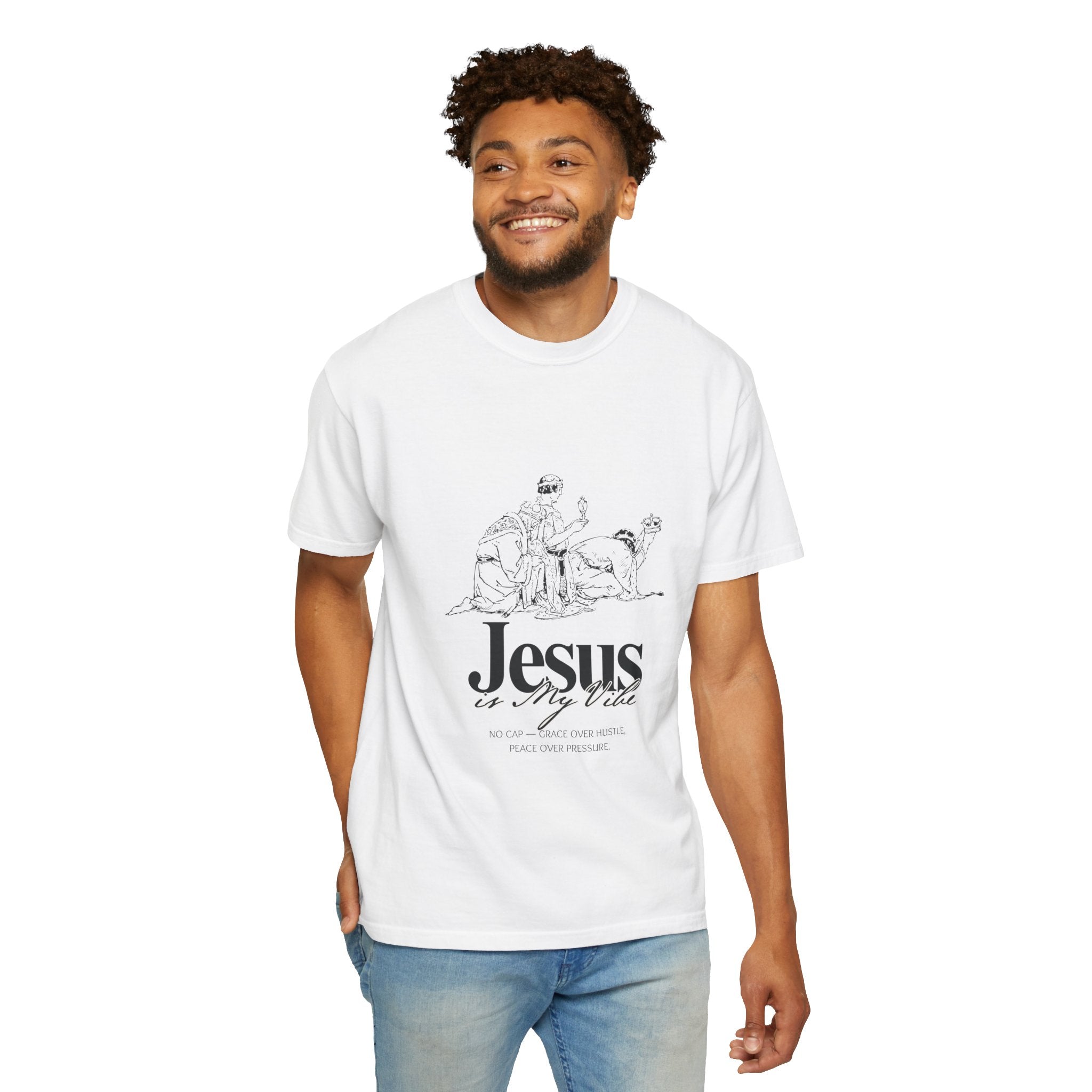 Jesus Is My Vibe T‑Shirt — Christian Faith Graphic Tee