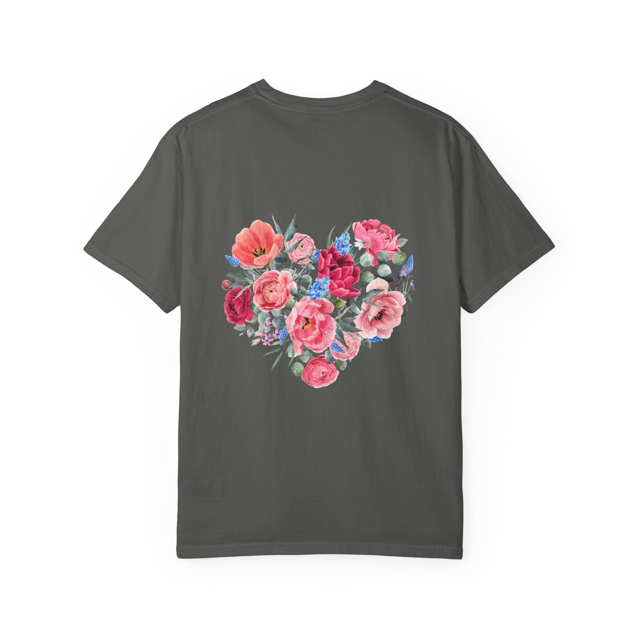 Floral Heart T-Shirt – Watercolor Rose Heart Graphic Tee (Valentine’s Day, Mother's Day)