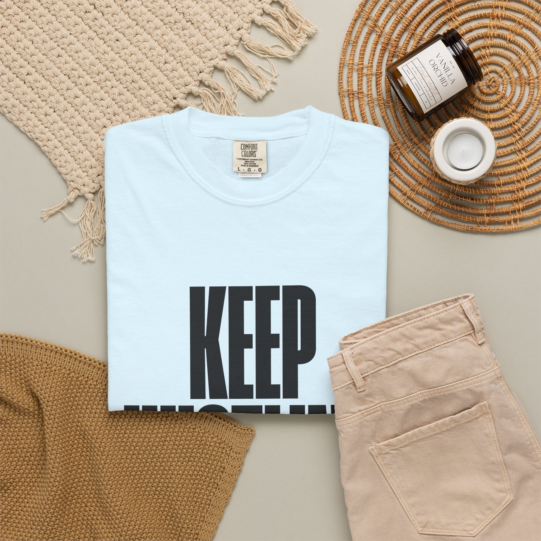 Keep Hustling T-Shirt — Motivational Graphic Tee
