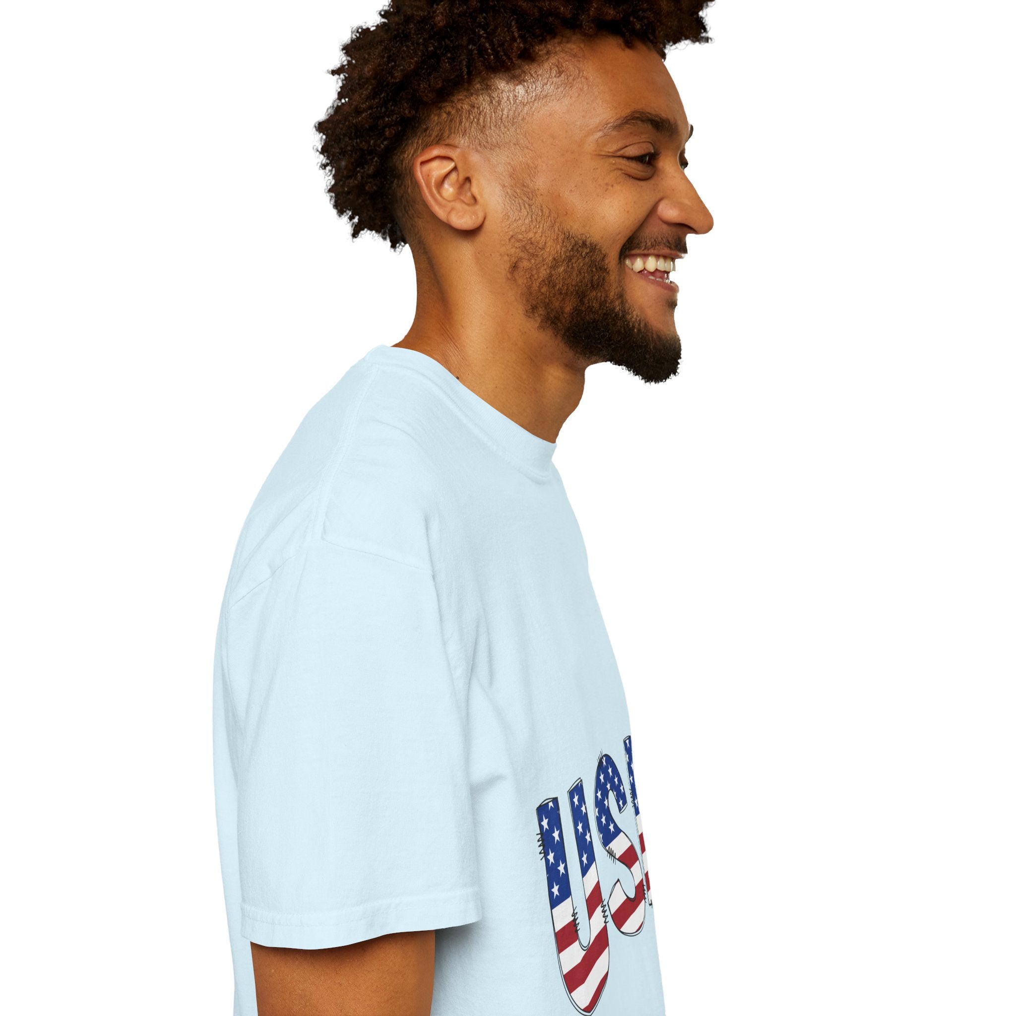 USA Flag Graphic T-Shirt — Patriotic Fourth of July Tee