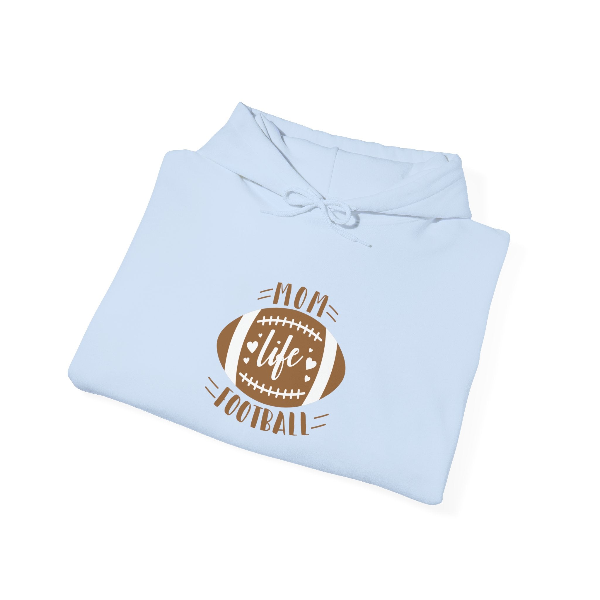 Football Mom Hoodie - "Mom Life Football" Pullover for Game Day