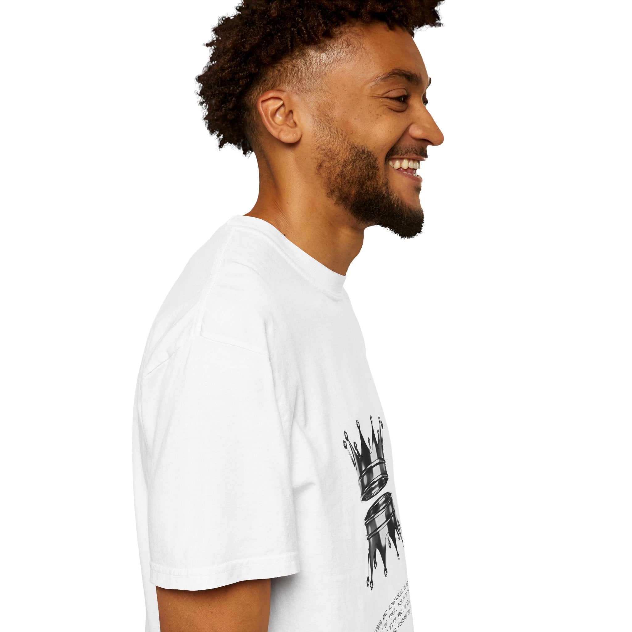 Crown Reflection T‑Shirt — Minimal Black Crown Graphic Tee