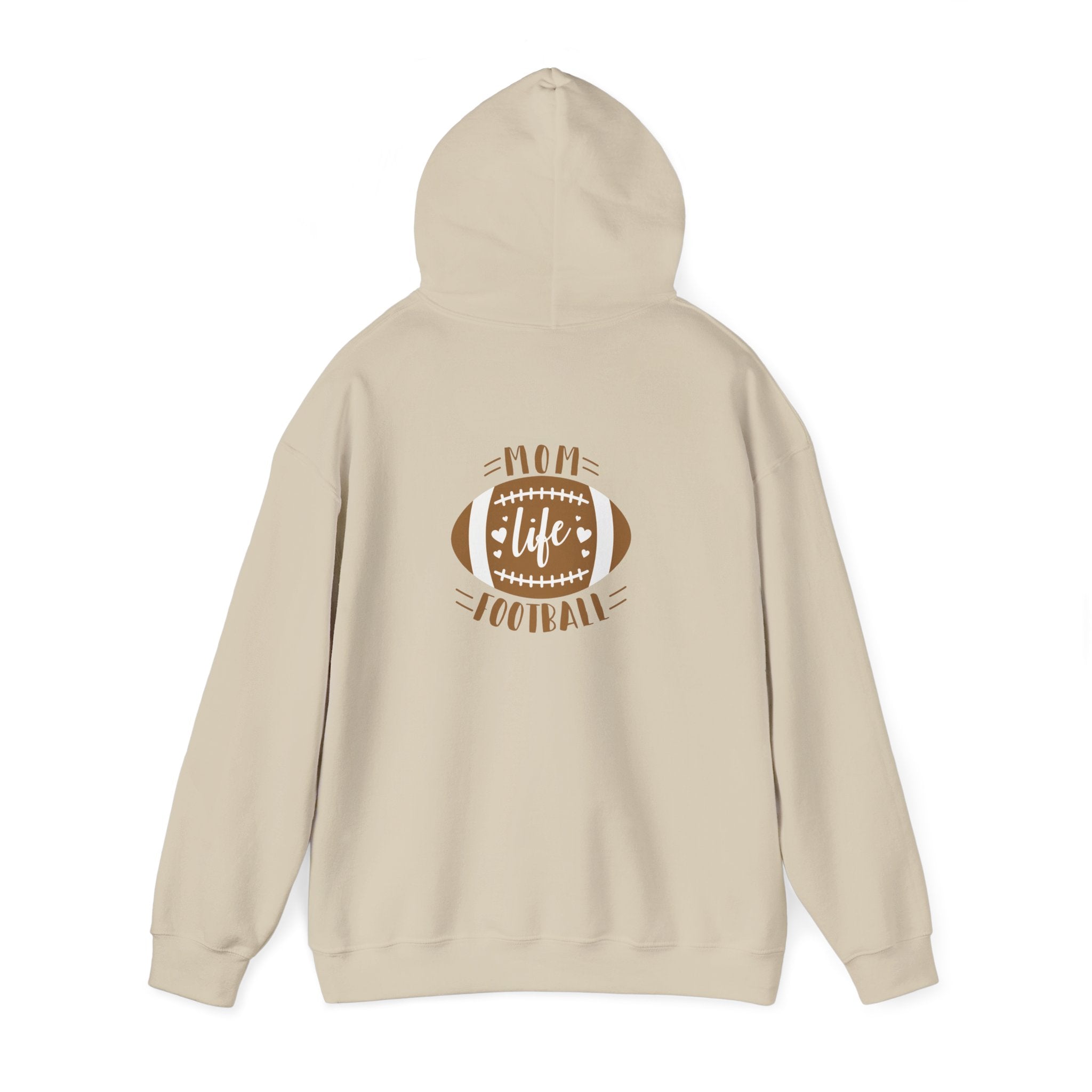 Football Mom Hoodie - "Mom Life Football" Pullover for Game Day