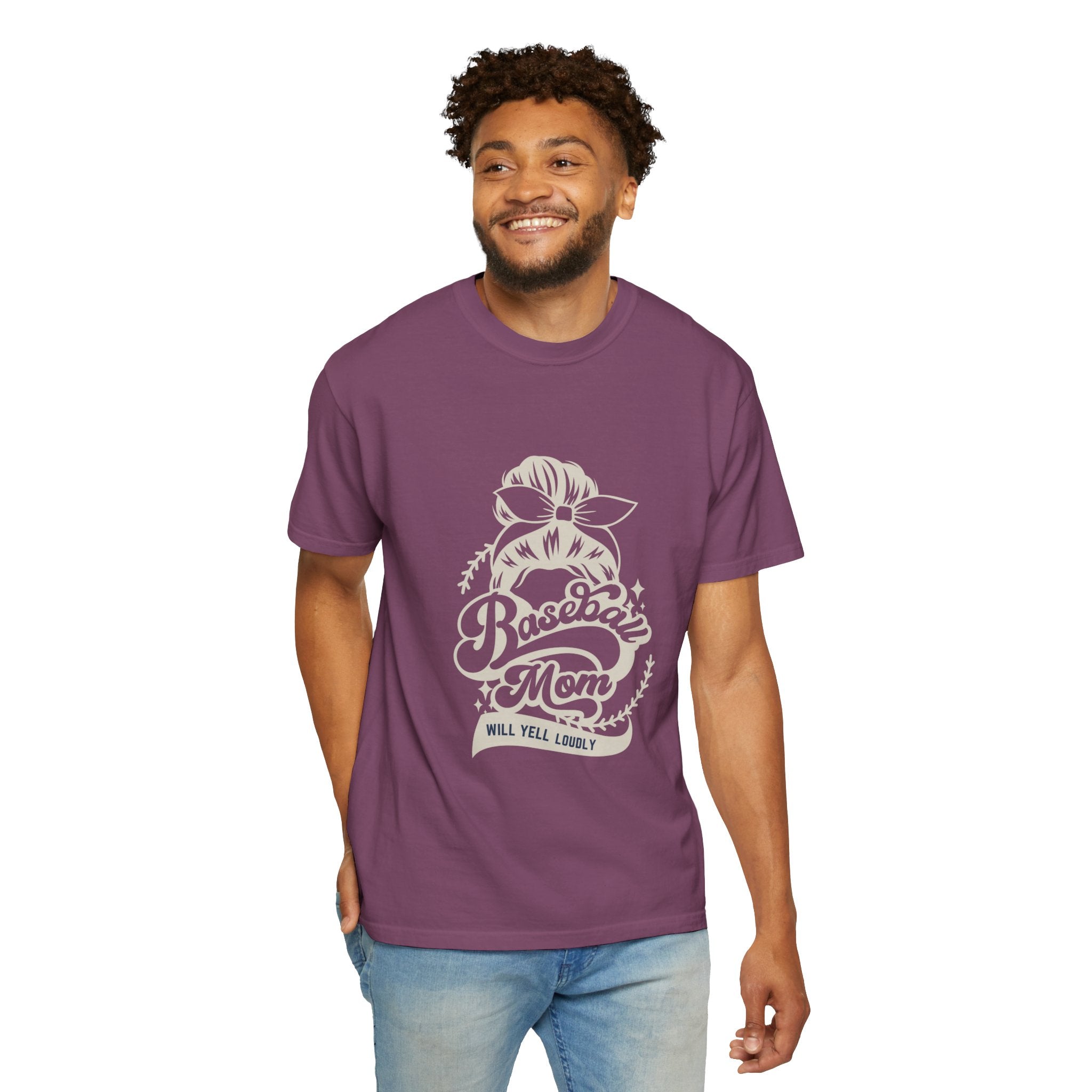 Baseball Mom T-Shirt — 'Baseball Mom Will Yell Loudly' Graphic Tee
