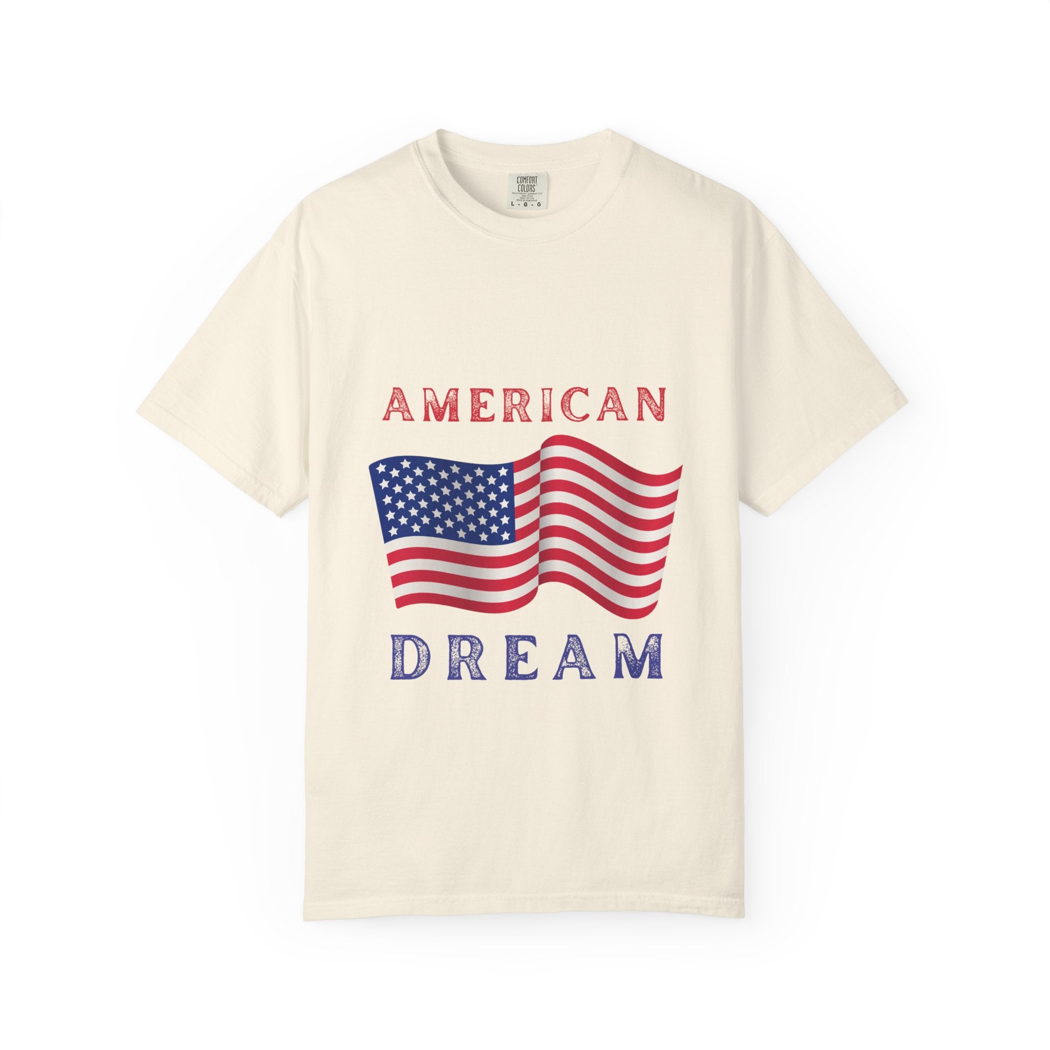 American Dream T-Shirt — Vintage Flag Graphic Tee for 4th of July & Patriotic Celebrations