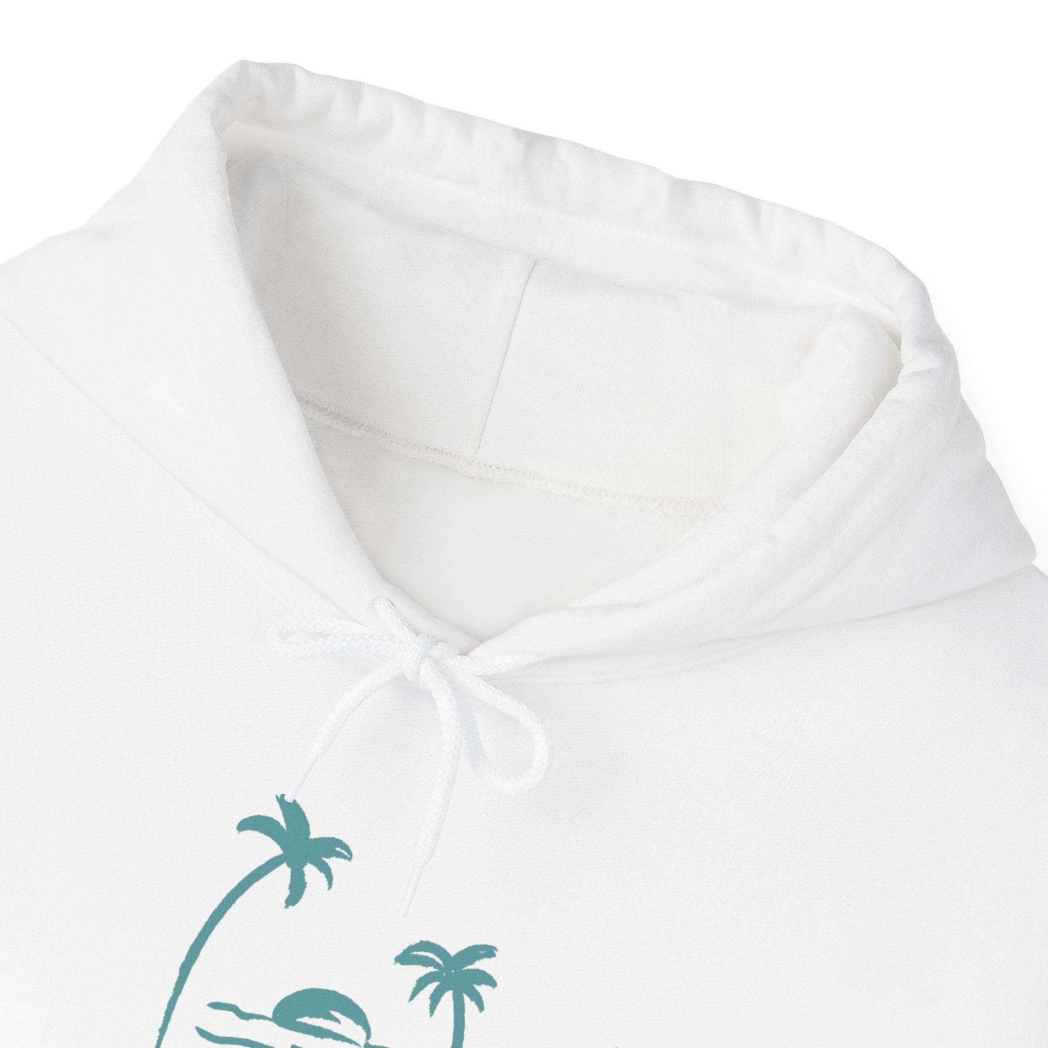 Sunset Palms Hoodie – Coastal 'Woke Up' Beach Sweatshirt