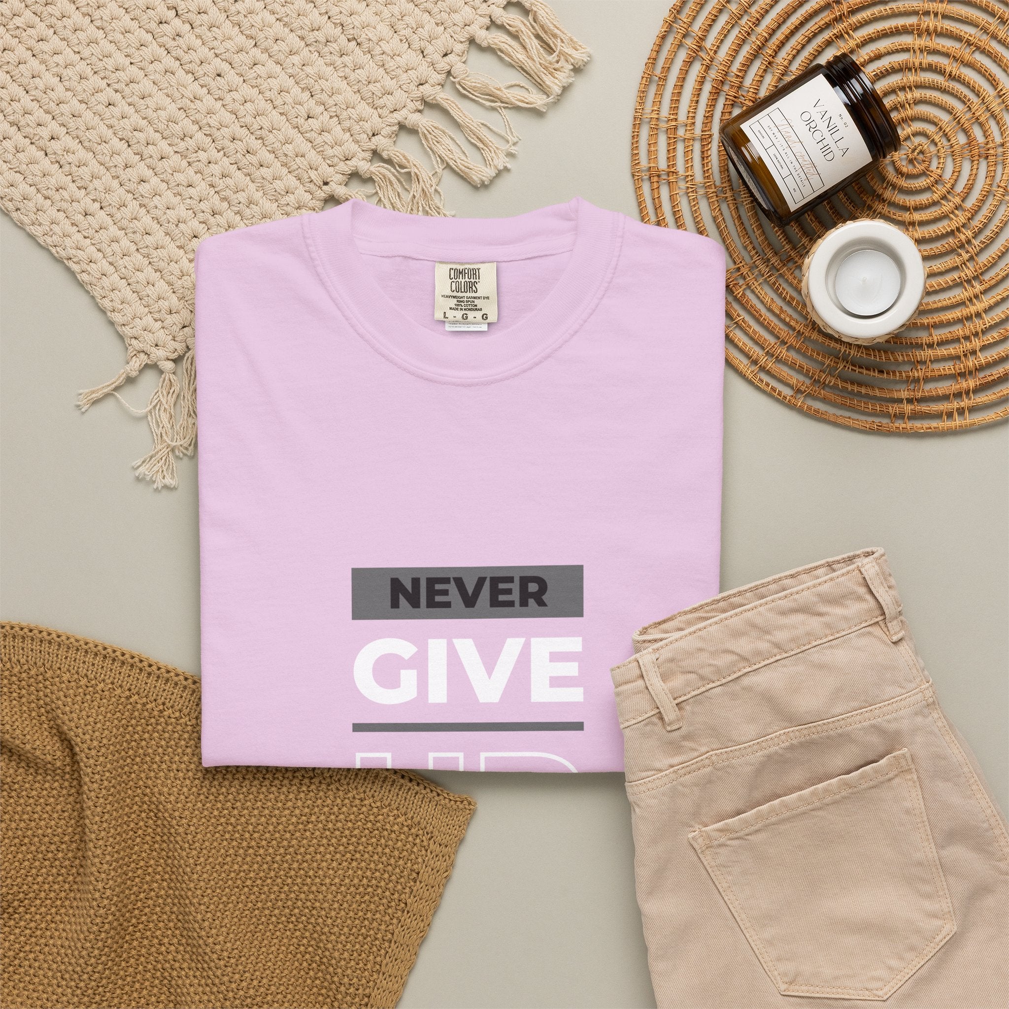 Never Give Up On Your Dreams T-Shirt — Motivational Graphic Tee