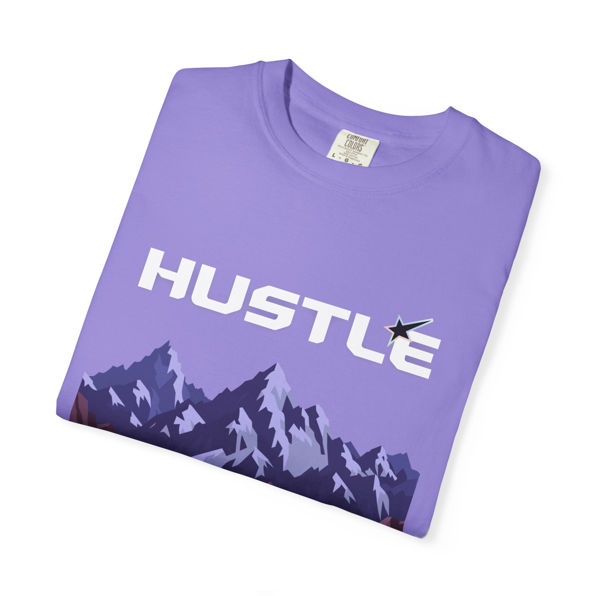 Hustle Mountain T-Shirt — Adventure Motivational Graphic Tee