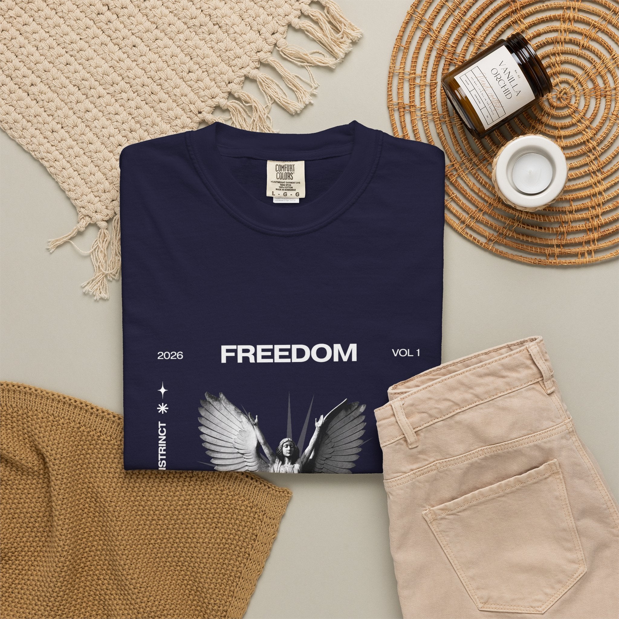 Freedom Angel Graphic T‑Shirt