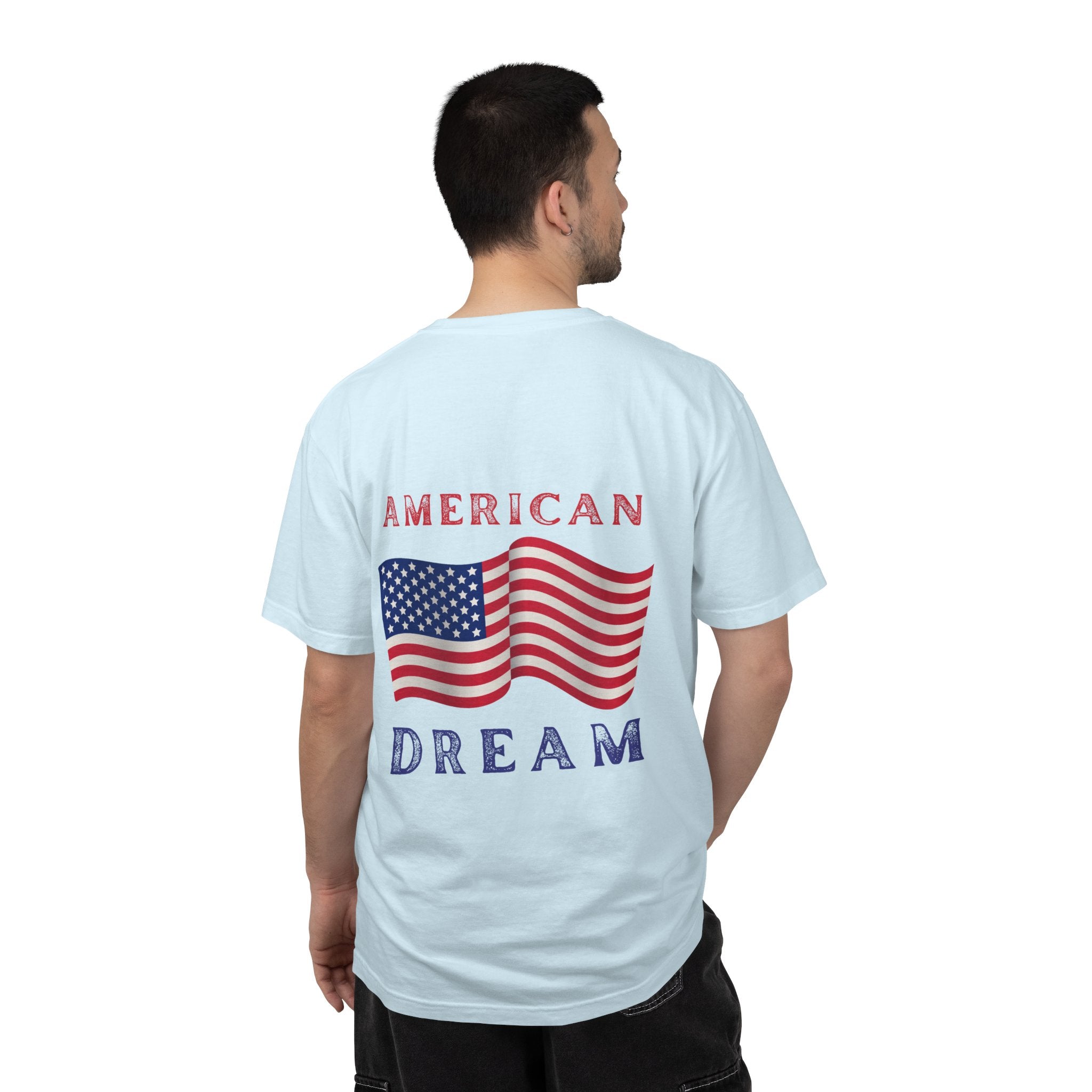 American Dream T-Shirt — Vintage Flag Graphic Tee for 4th of July & Patriotic Celebrations