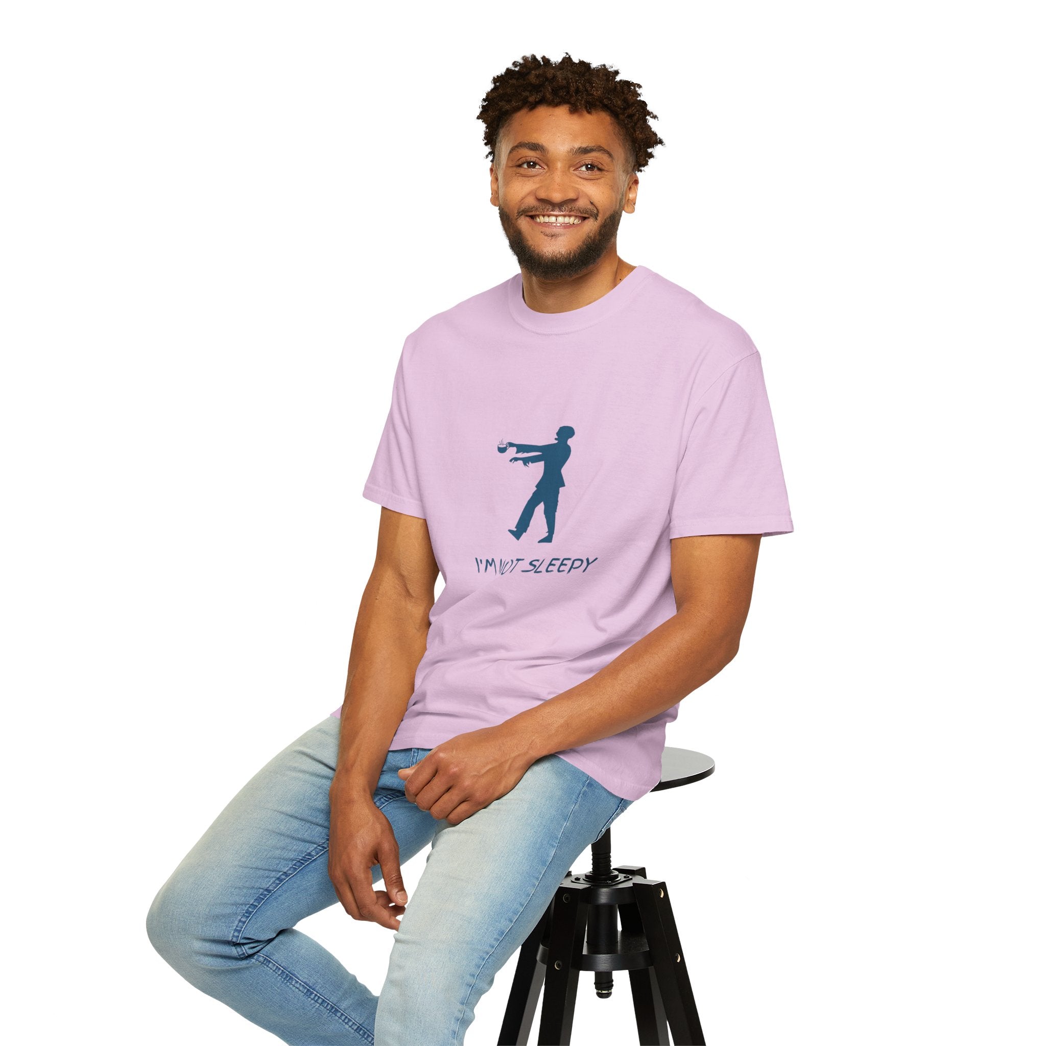 Zombie Silhouette T-Shirt — "I’m Not Sleepy" Funny Halloween Tee