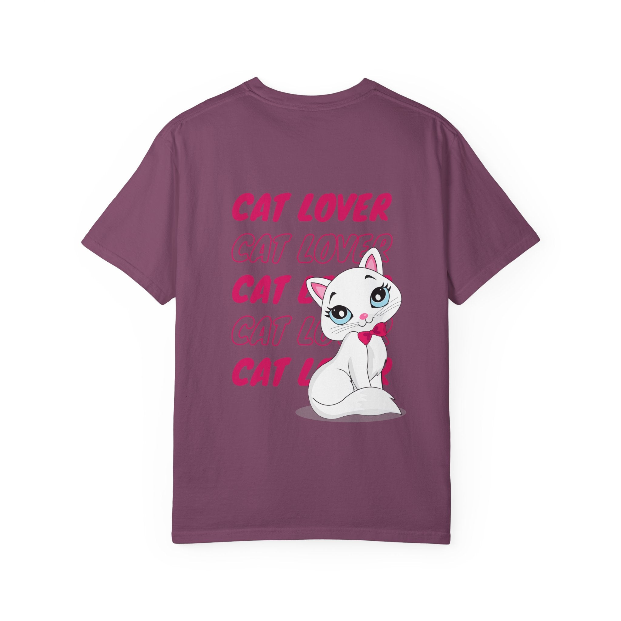 Cat Lover T-Shirt — Cute White Kitten Graphic Tee for Cat Moms & Fans