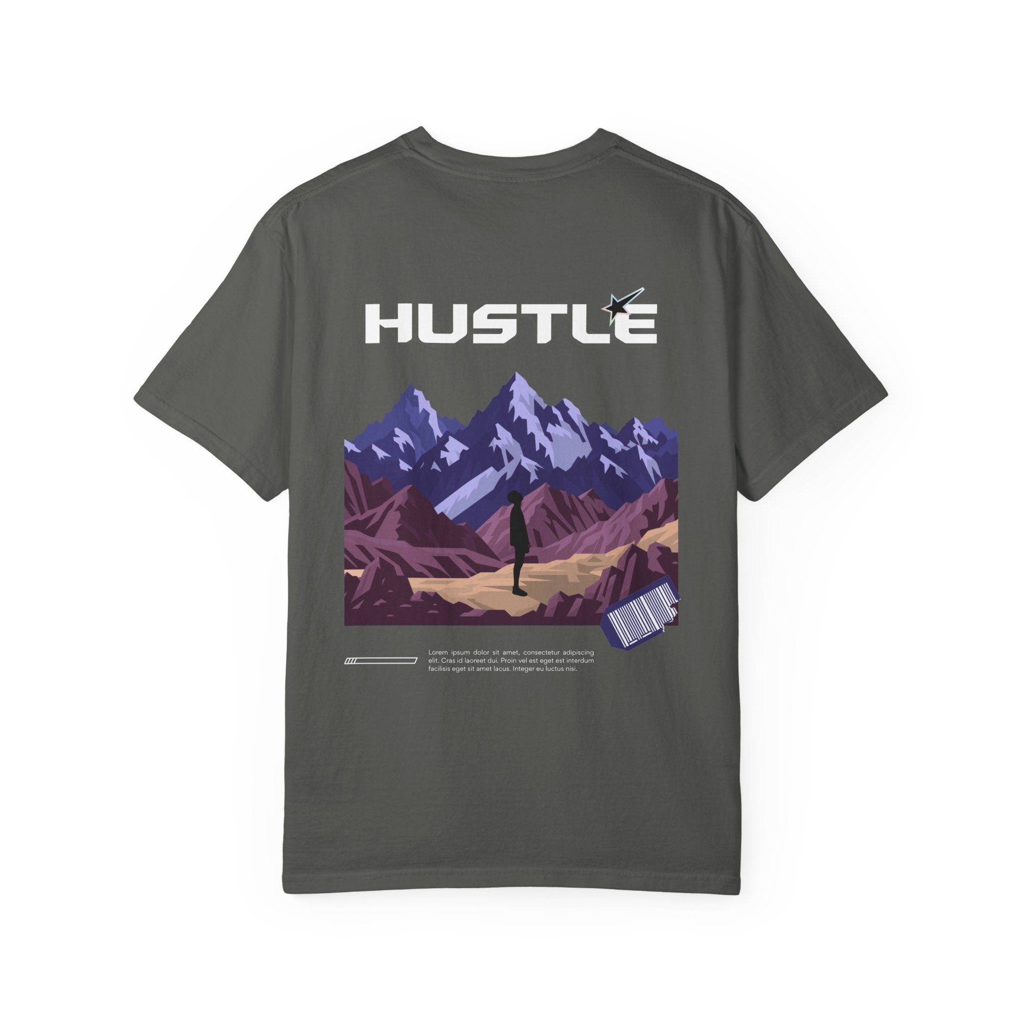 Hustle Mountain T-Shirt — Adventure Motivational Graphic Tee