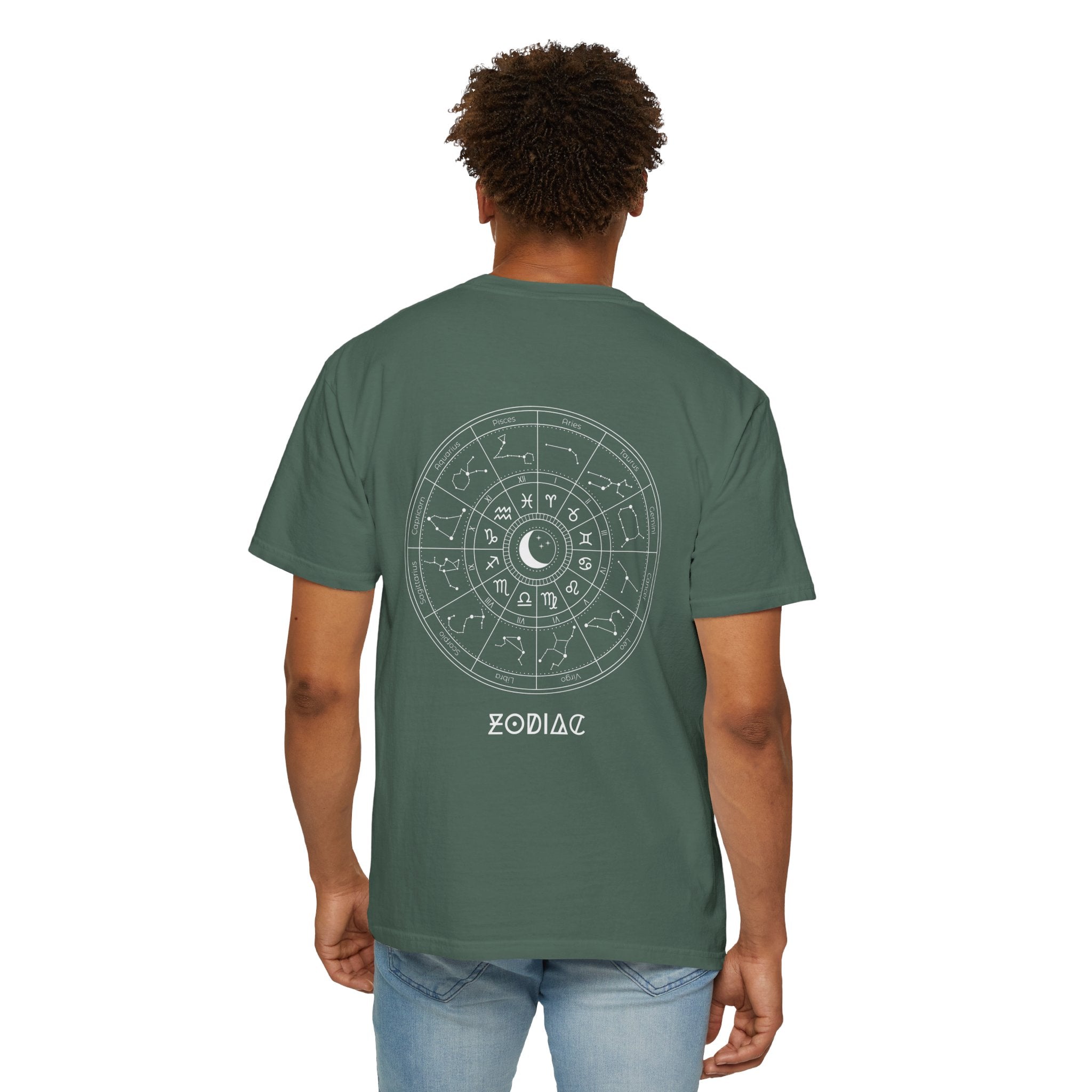 Zodiac Wheel T-Shirt — Astrological Moon & Signs Graphic Tee