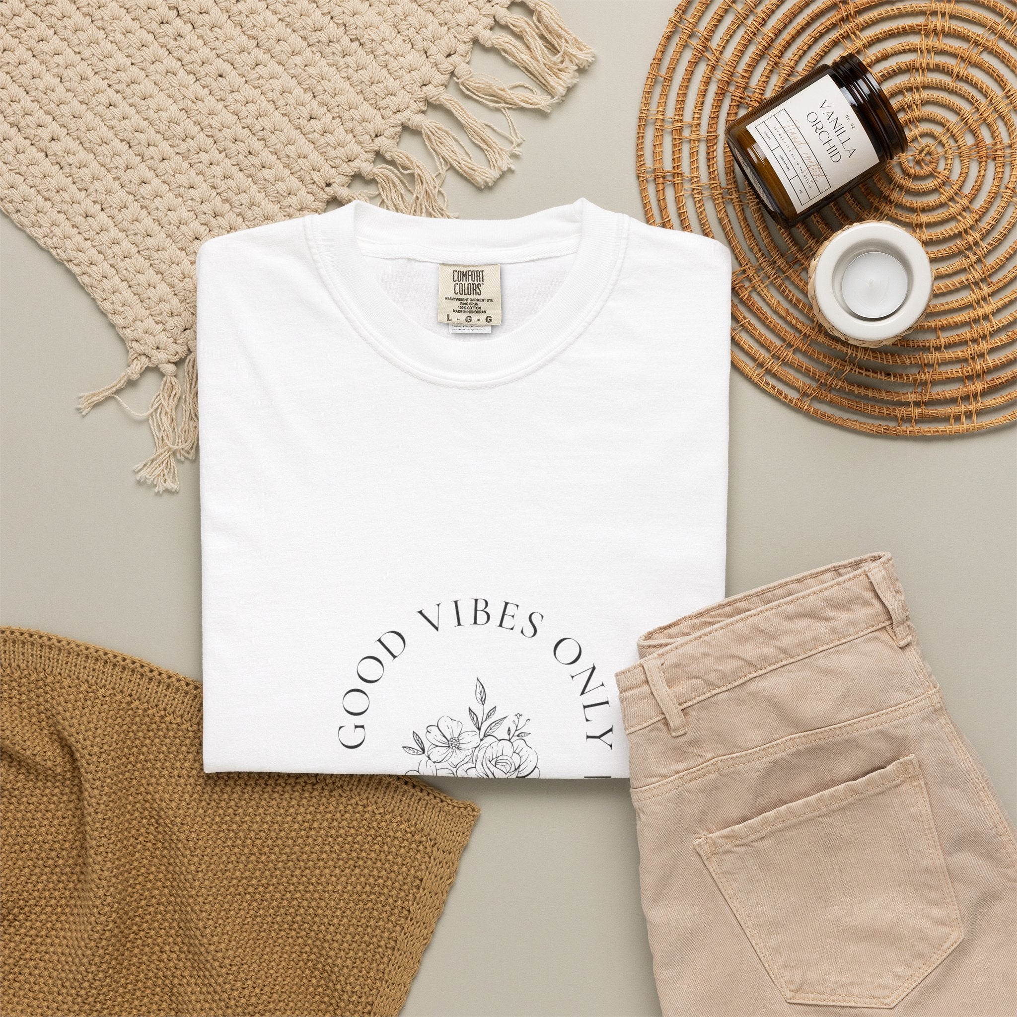 Good Vibes Only Floral T-Shirt