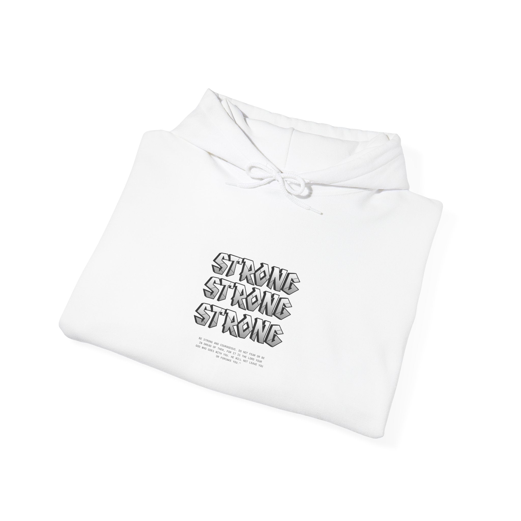 Strong x3 Hoodie — Minimal Motivational Pullover
