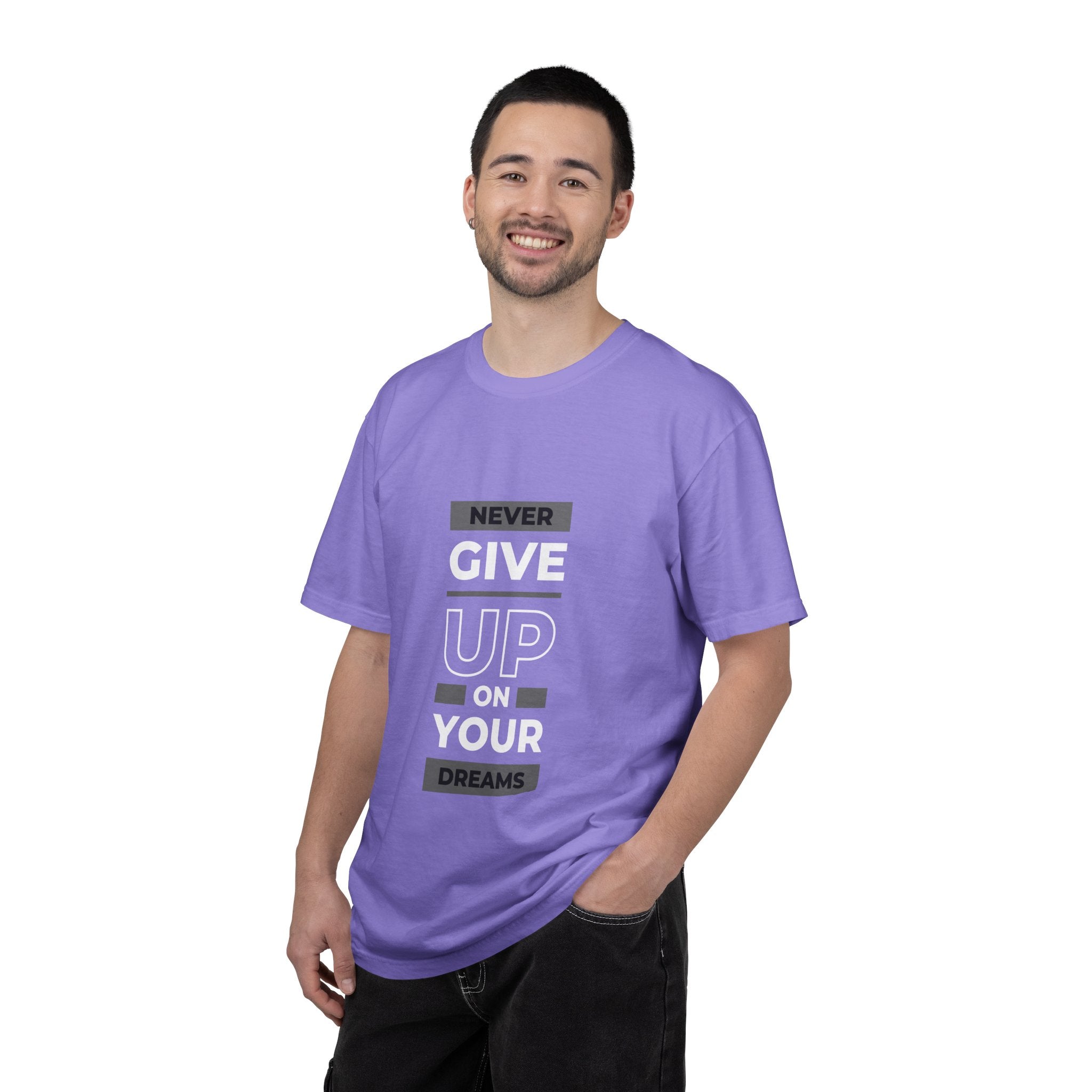 Never Give Up On Your Dreams T-Shirt — Motivational Graphic Tee