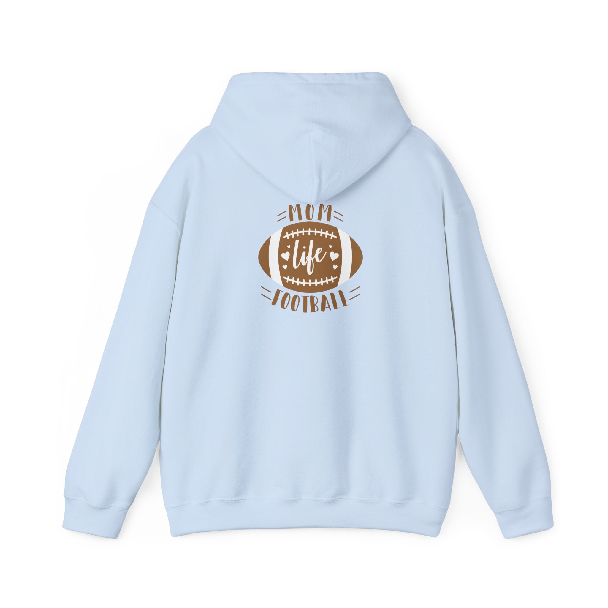 Football Mom Hoodie - "Mom Life Football" Pullover for Game Day