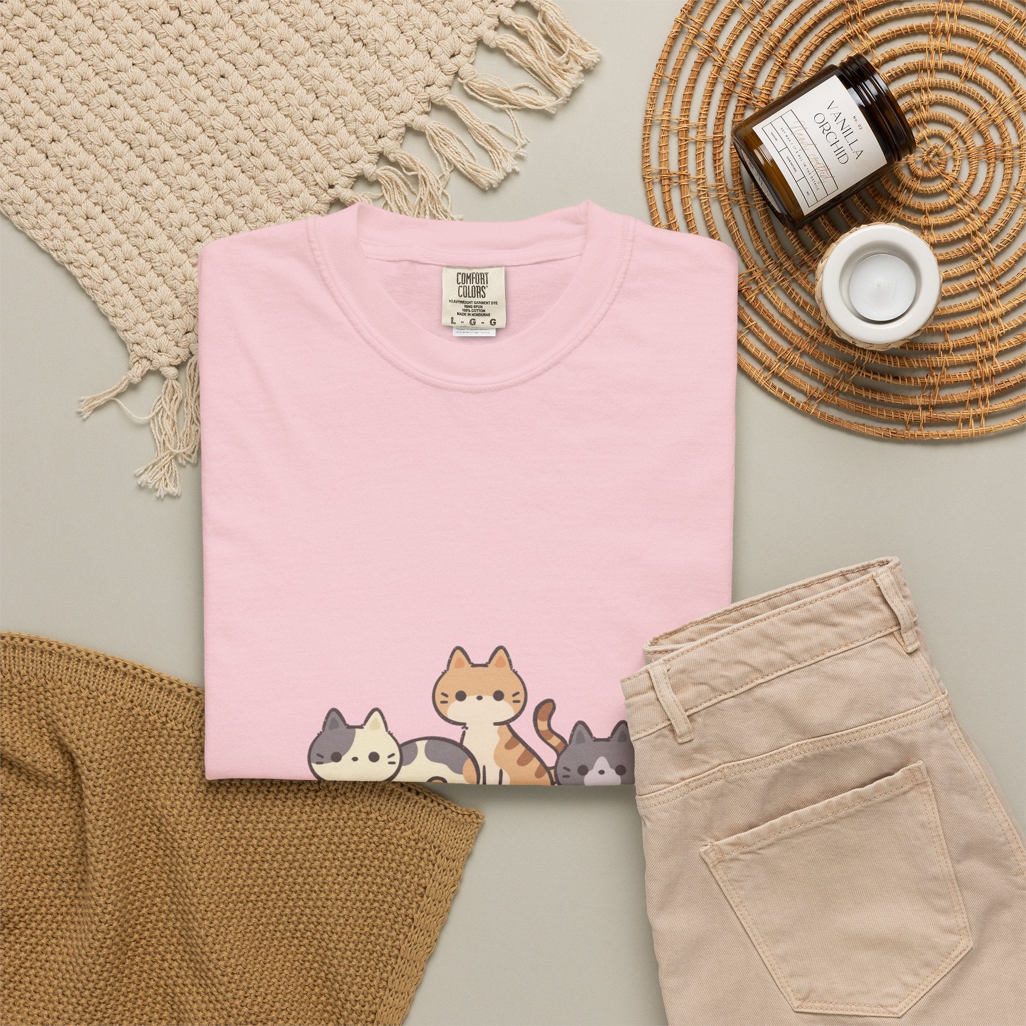 Pet Lover T-Shirt — "Life is More Colorful if You Have a Pet" Cute Cat Illustration
