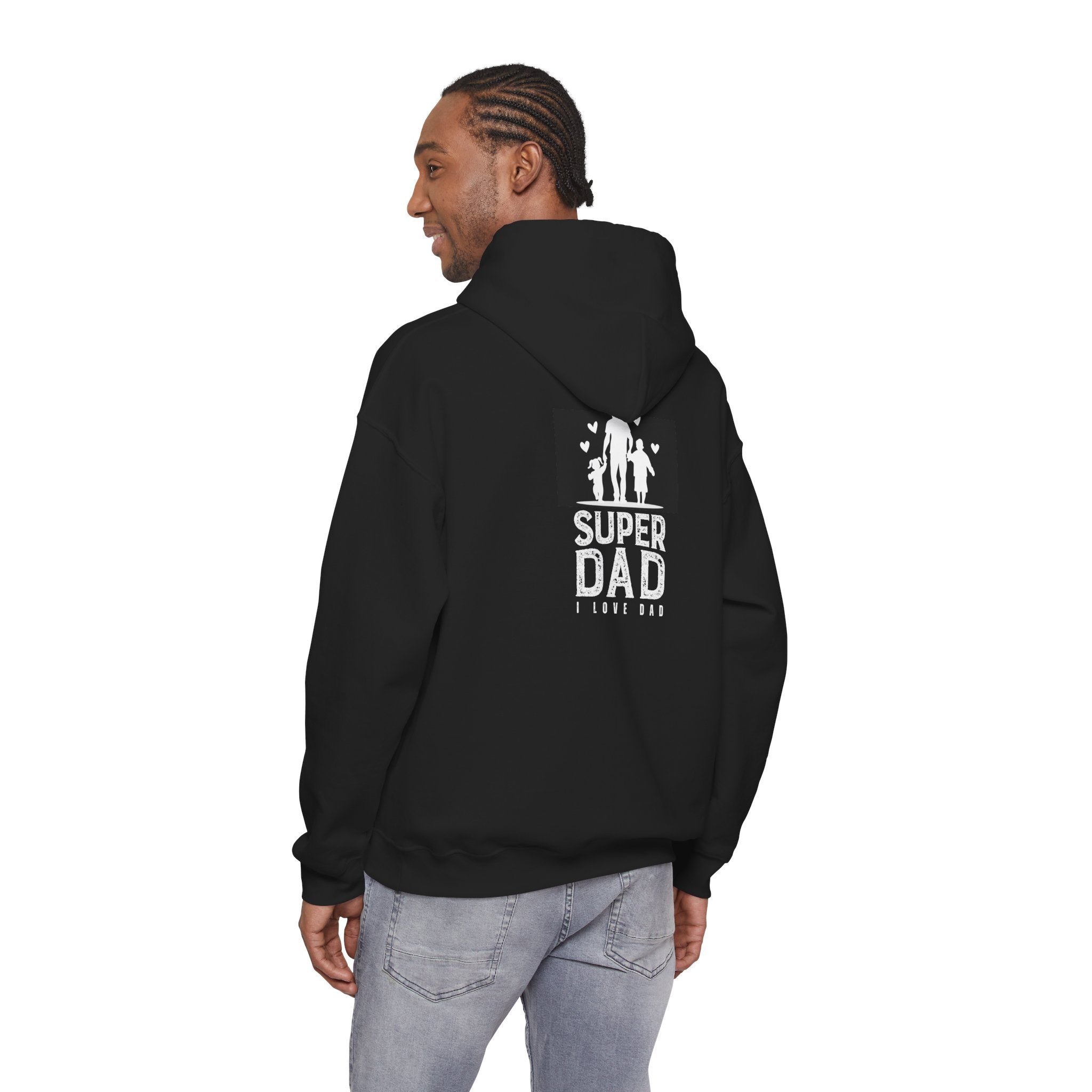 Super Dad Hoodie – 'Super Dad I Love Dad' Father’s Day Pullover