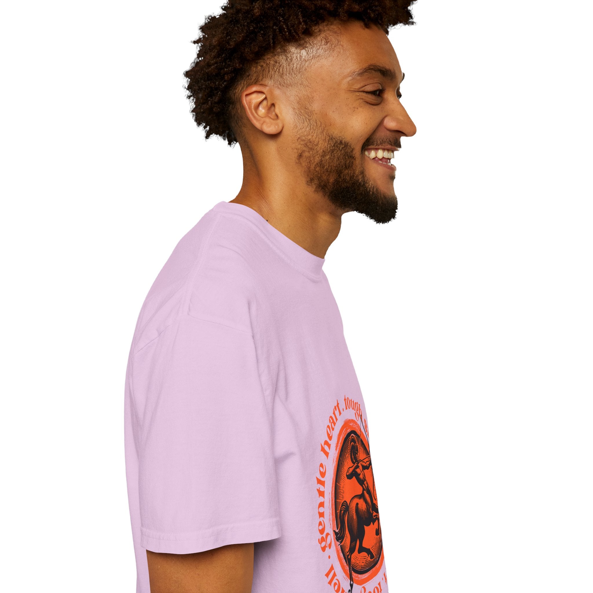 Aries Ram Graphic T-Shirt — "Gentle Heart, Tough Soul" Zodiac Tee