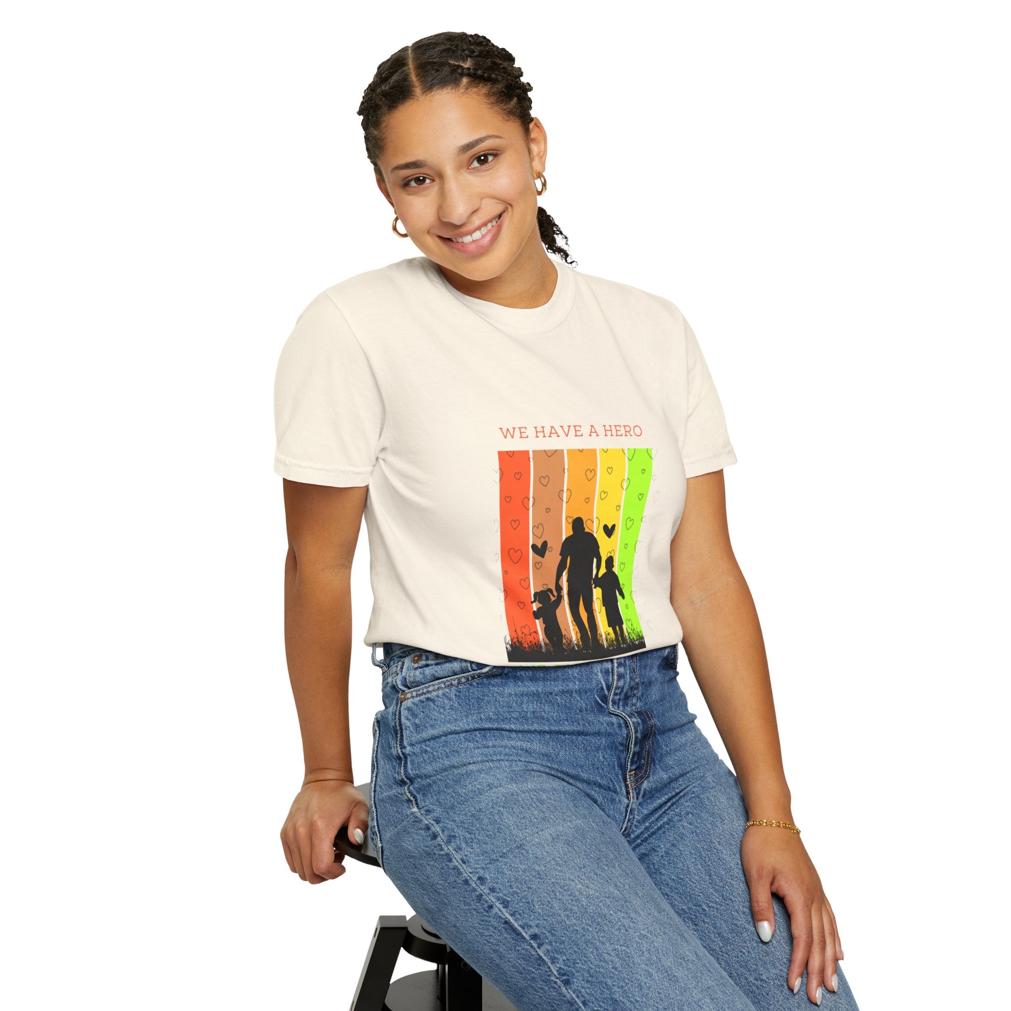 We Have a Hero Family Silhouette T-Shirt