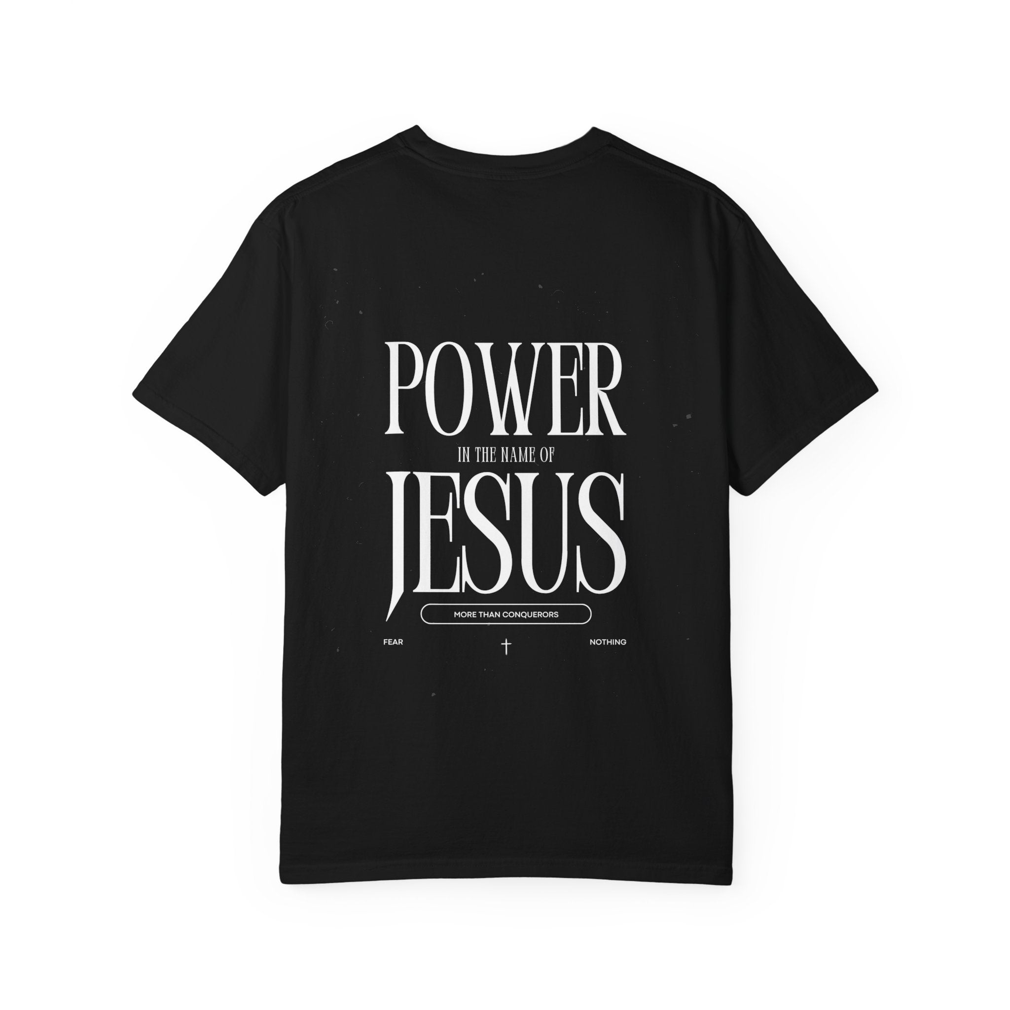T-Shirt — "Power in the Name of Jesus" Graphic Tee