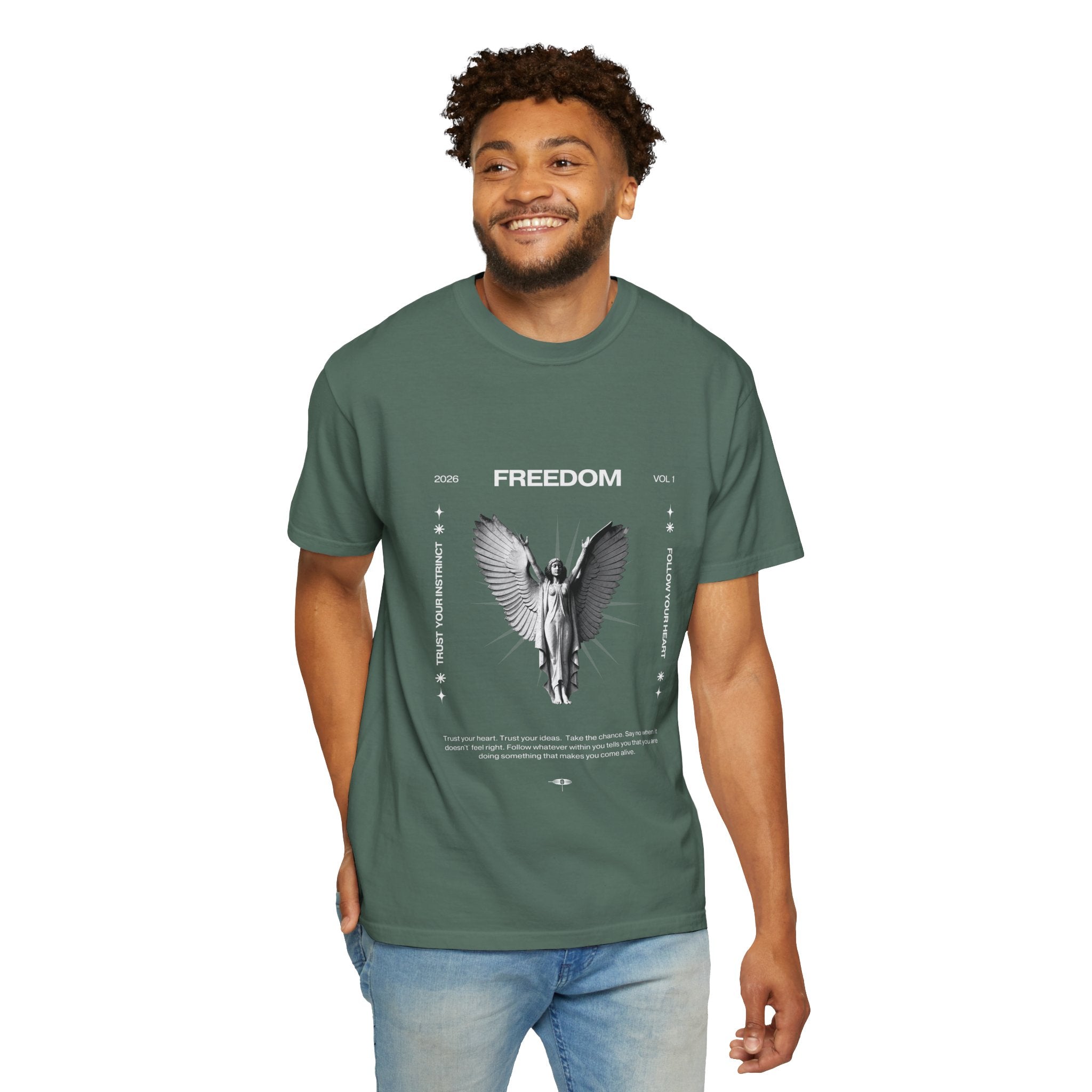 Freedom Angel Graphic T‑Shirt