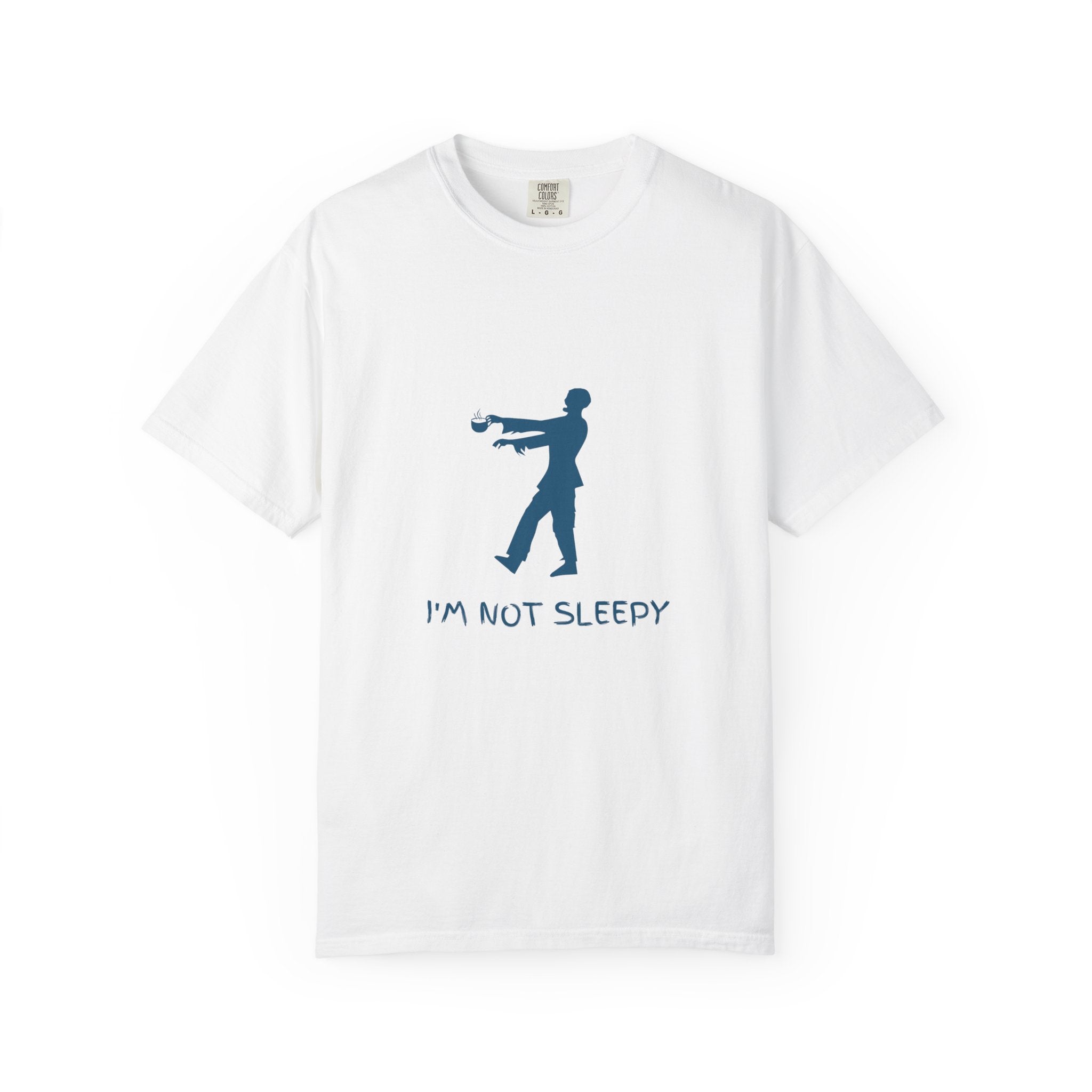 Zombie Silhouette T-Shirt — "I’m Not Sleepy" Funny Halloween Tee
