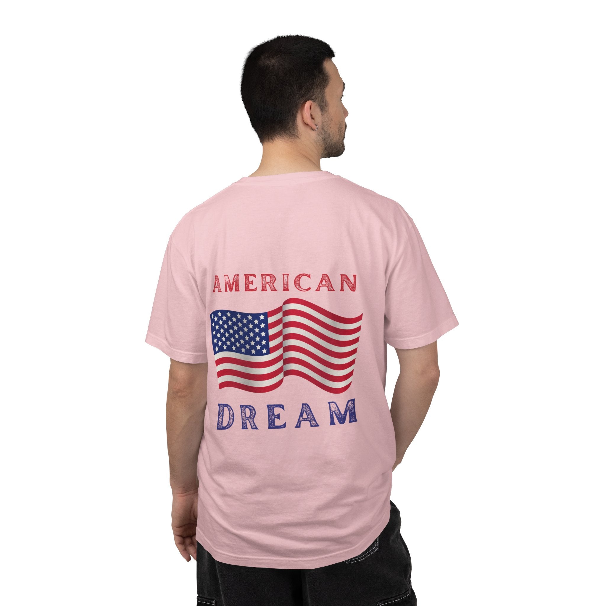 American Dream T-Shirt — Vintage Flag Graphic Tee for 4th of July & Patriotic Celebrations
