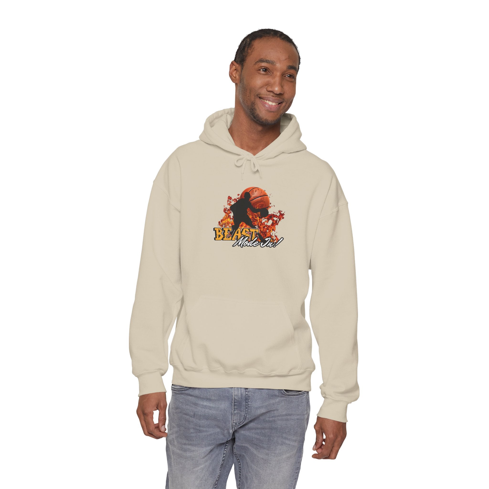 Basketball Beast Mode Hoodie — "Beast Mode On" Graphic Pullover