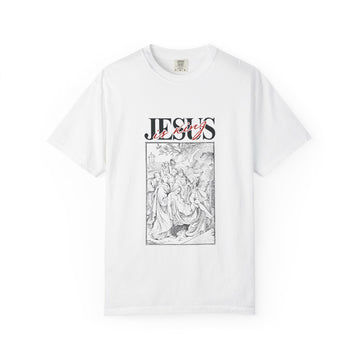 Jesus Sketch Graphic T-Shirt — Vintage Bible Art Faith Tee