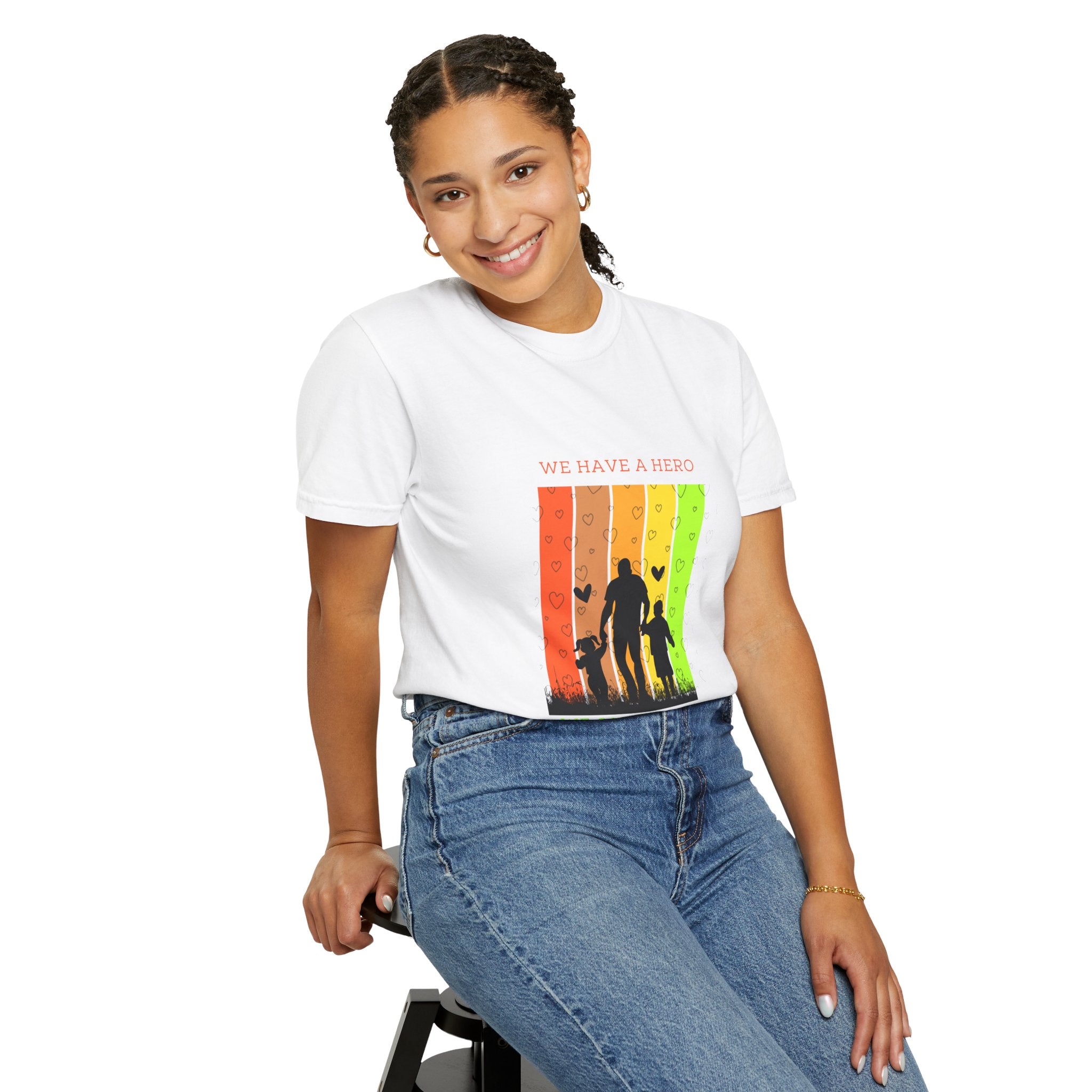 We Have a Hero Family Silhouette T-Shirt