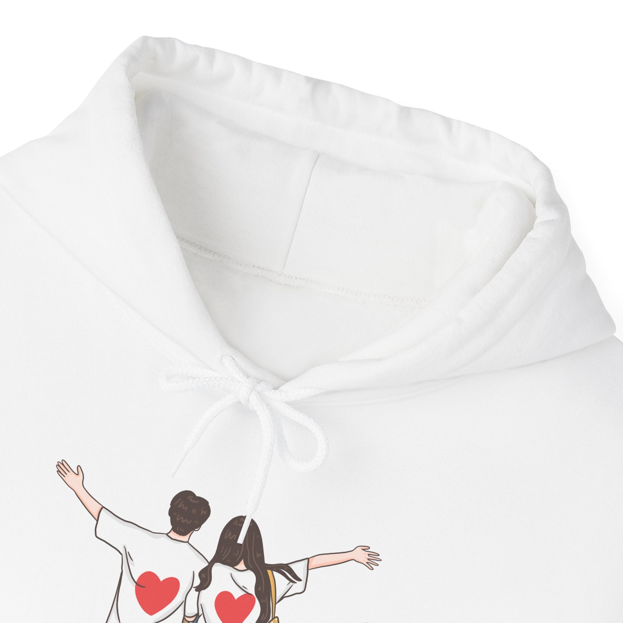 Cute Couples Hoodie — "You Are Mine" Matching Heart Back Design