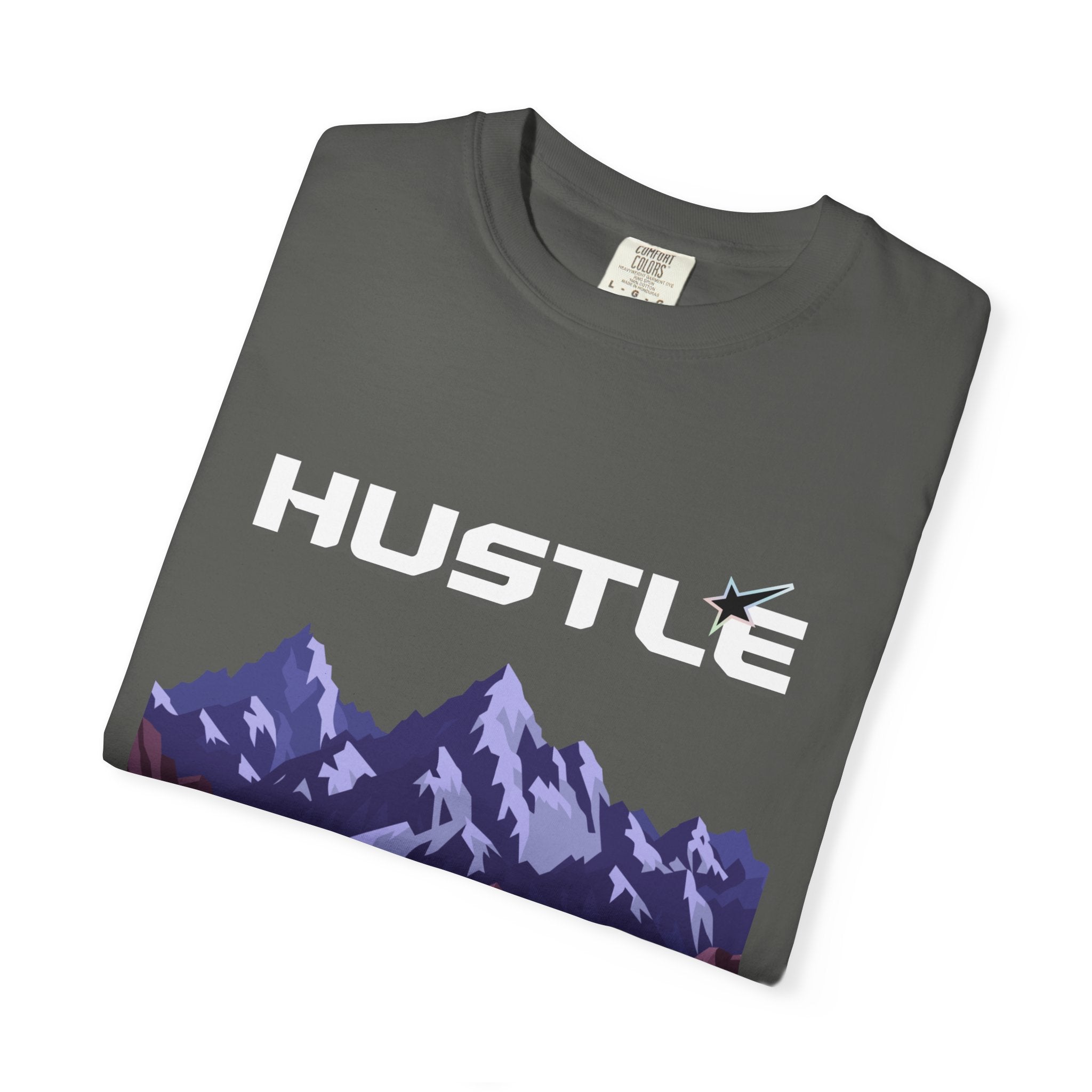 Hustle Mountain T-Shirt — Adventure Motivational Graphic Tee