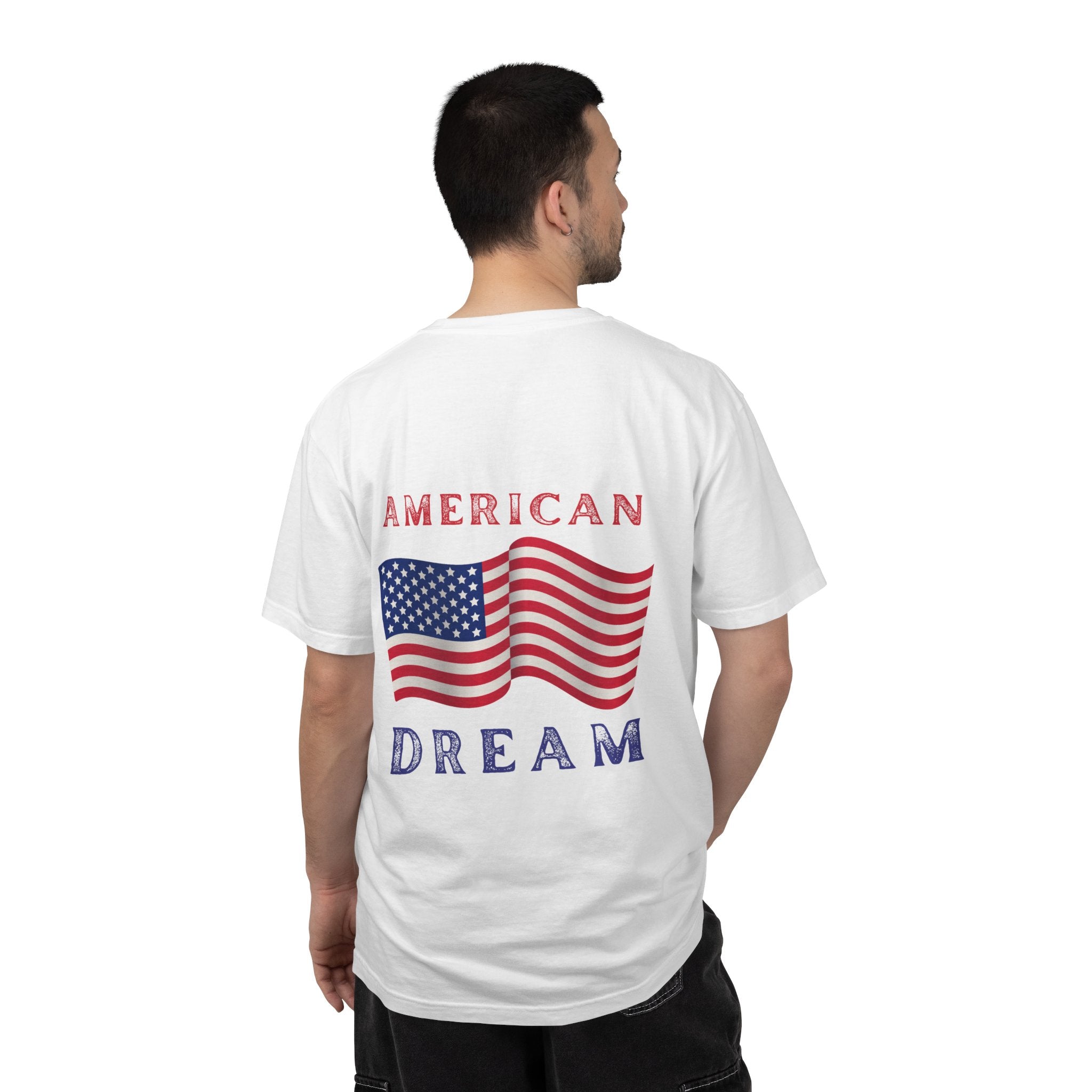 American Dream T-Shirt — Vintage Flag Graphic Tee for 4th of July & Patriotic Celebrations