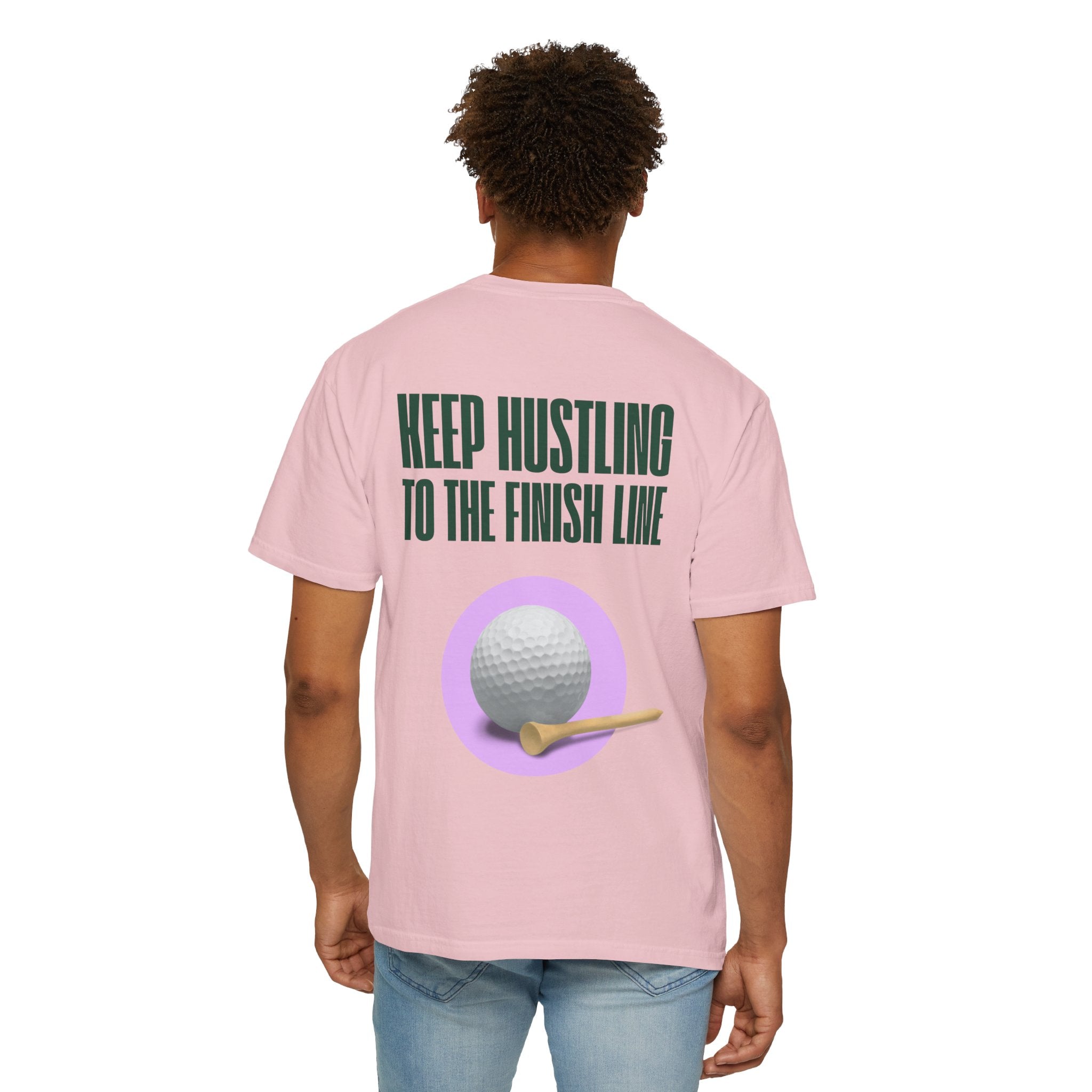Keep Hustling to the Finish Line Golf T‑Shirt
