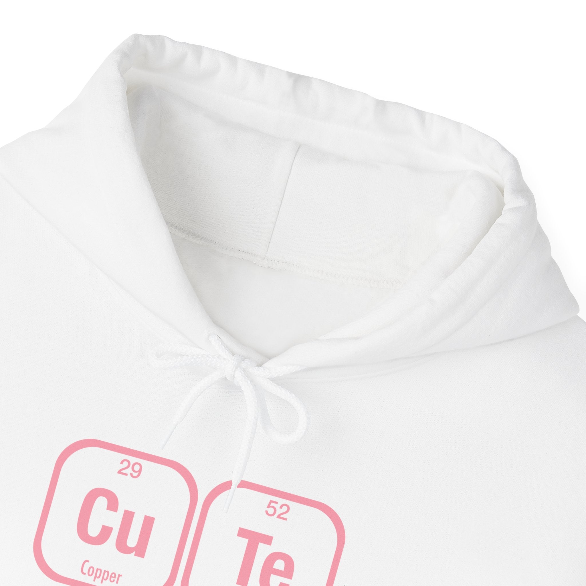 Cute Chemistry Hoodie – "Cu Te" Element Symbols Valentine Pullover