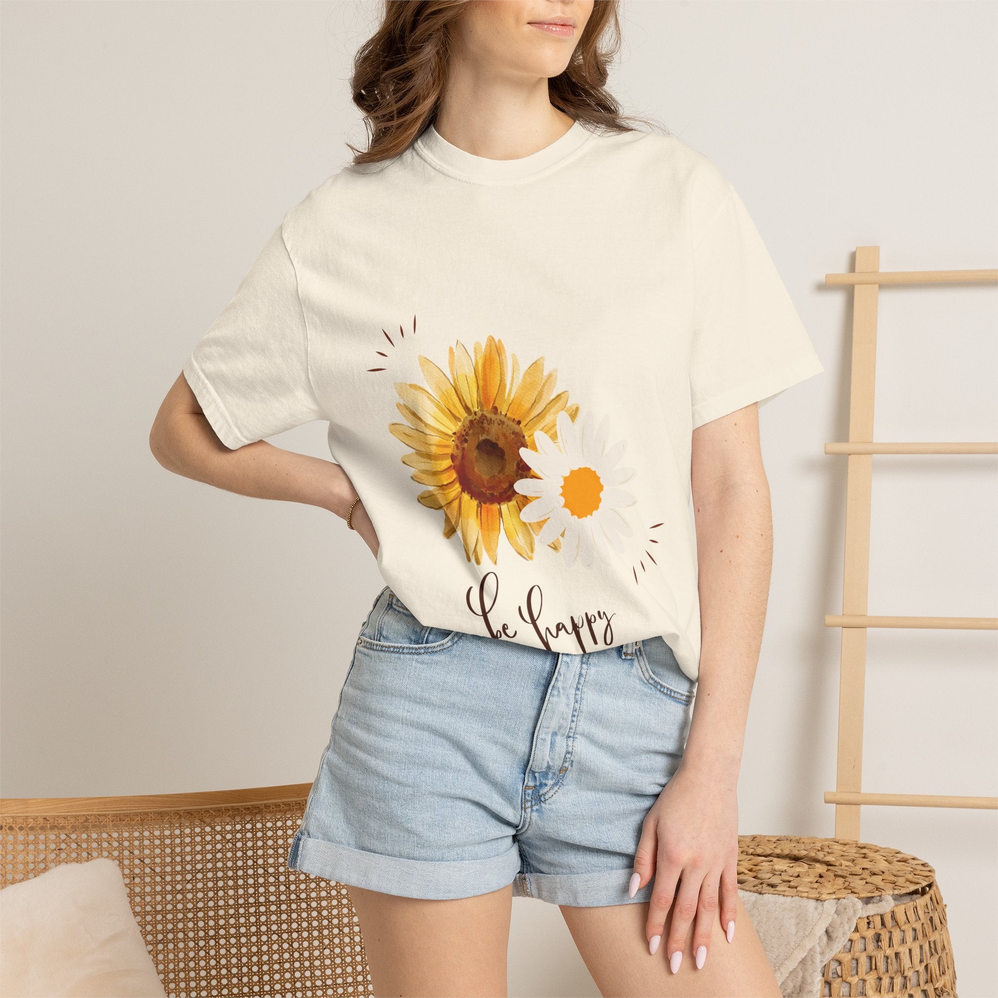 Sunflower "Be Happy" T-Shirt