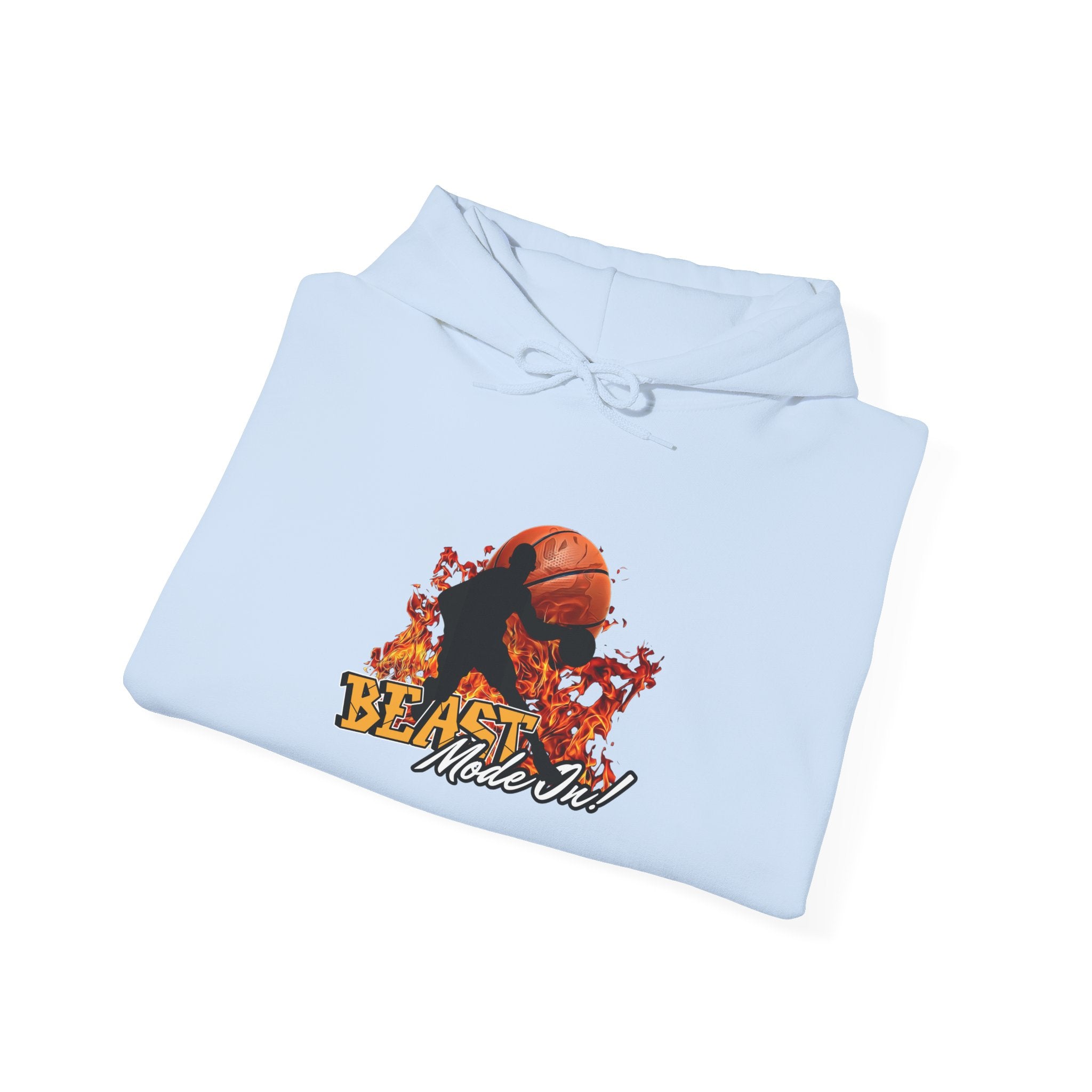 Basketball Beast Mode Hoodie — "Beast Mode On" Graphic Pullover